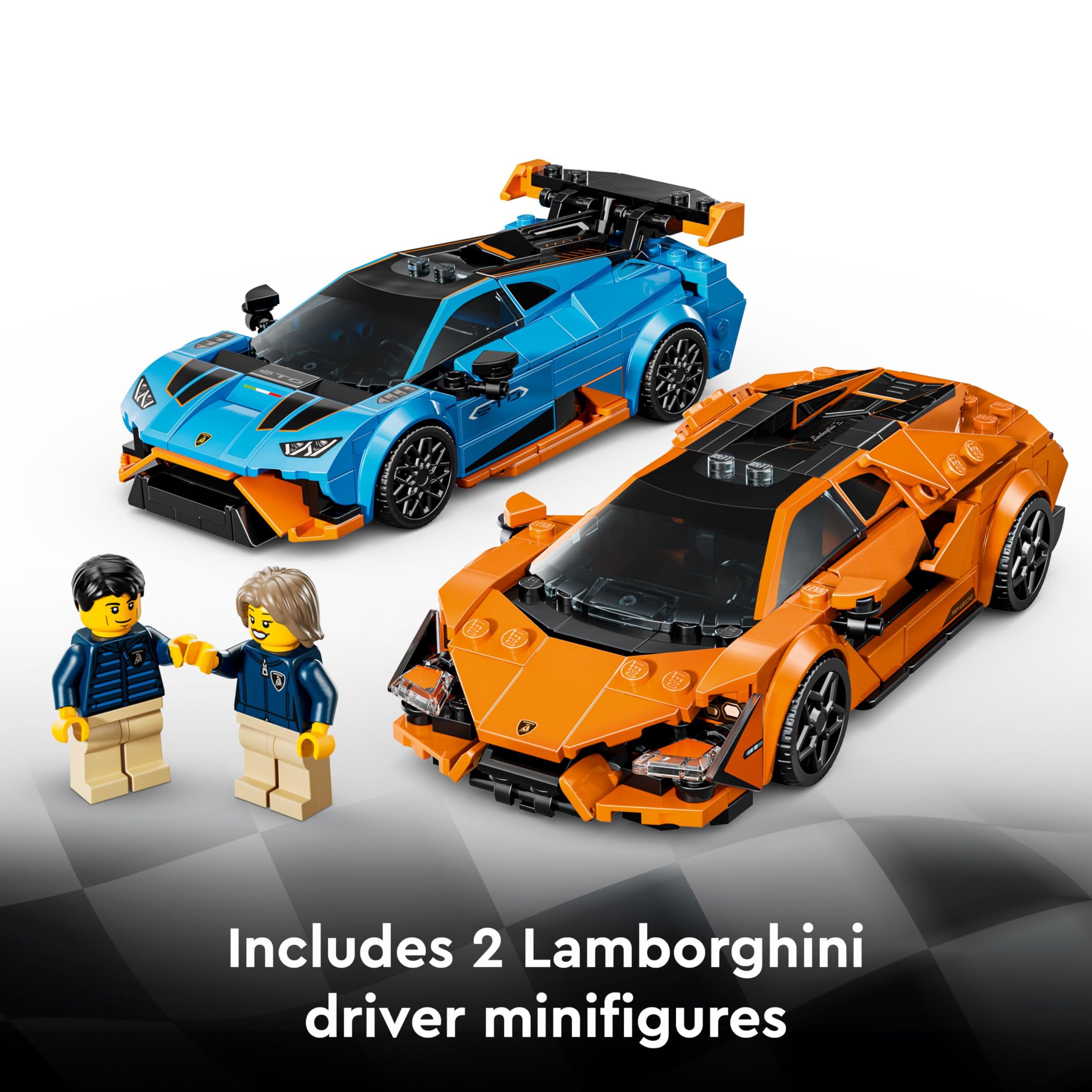 LEGO Speed Champions Lamborghini Revuelto & Huracán STO Building Set | Ages 10+ 5