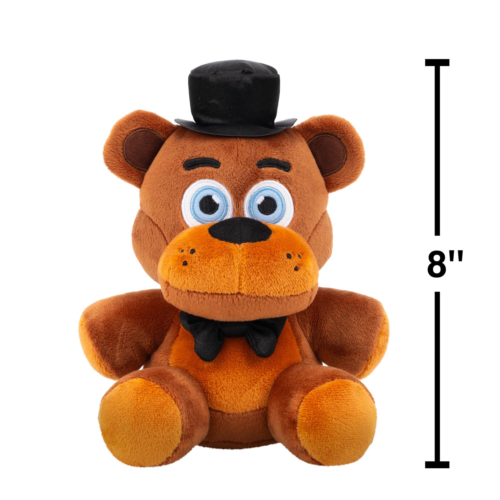 Five Nights at Freddy's Classic Freddy Plush - 8-Inch Glow-in-the-Dark Eyes Plush Toy 3