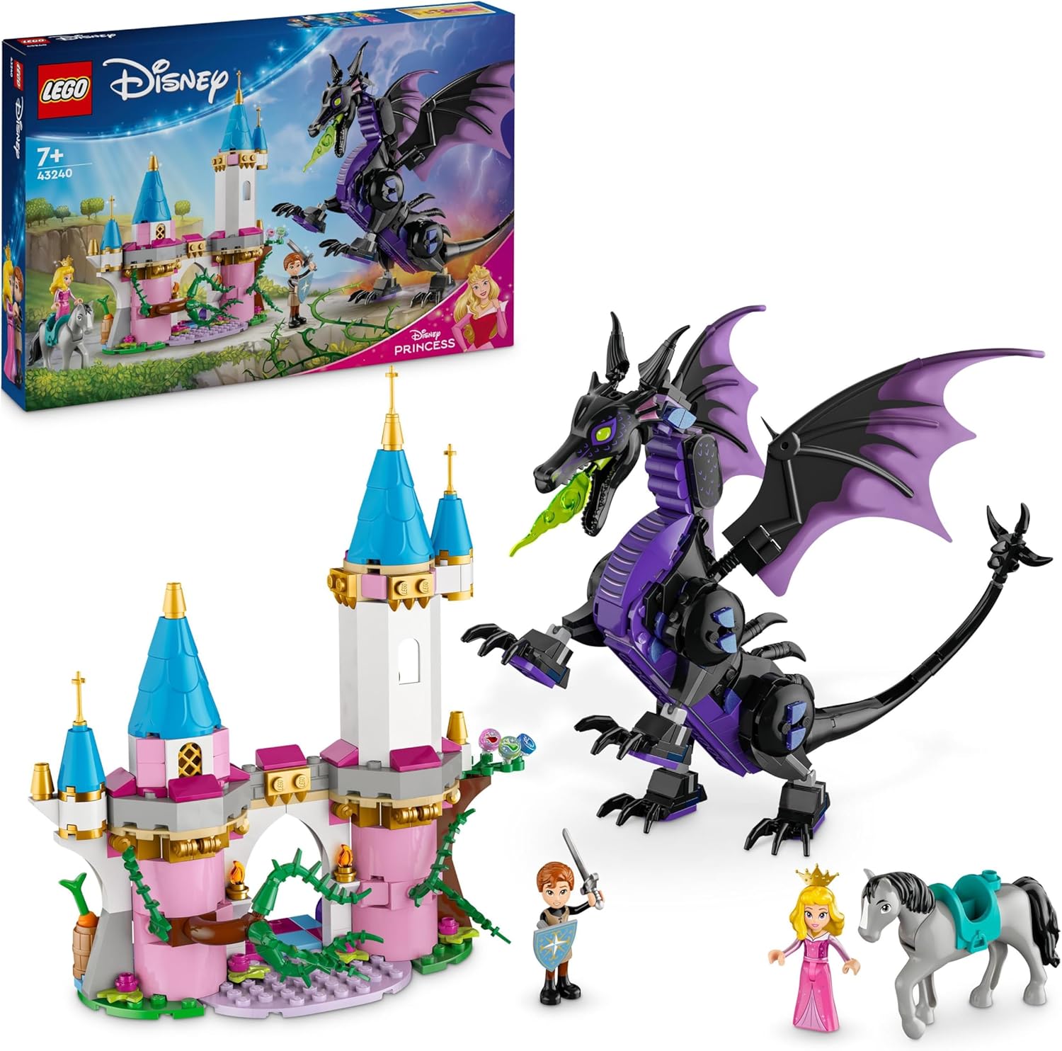 LEGO Disney Maleficent's Dragon Form Building Playset - 583-Piece Set for Kids 7+