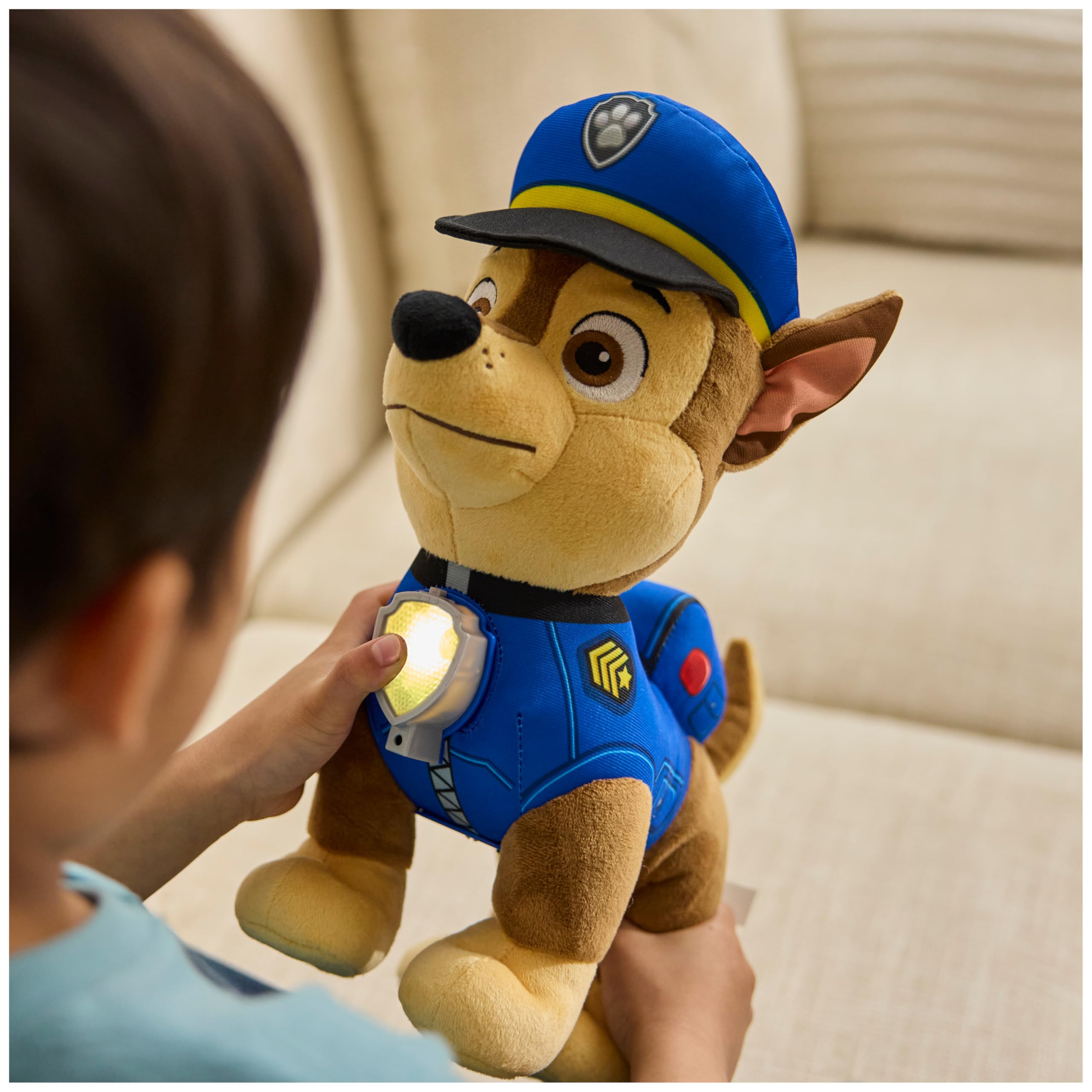 Paw Patrol Chase Interactive Plush Toy - 75+ Sounds & Phrases | 12 Inches | Ages 3+ 7