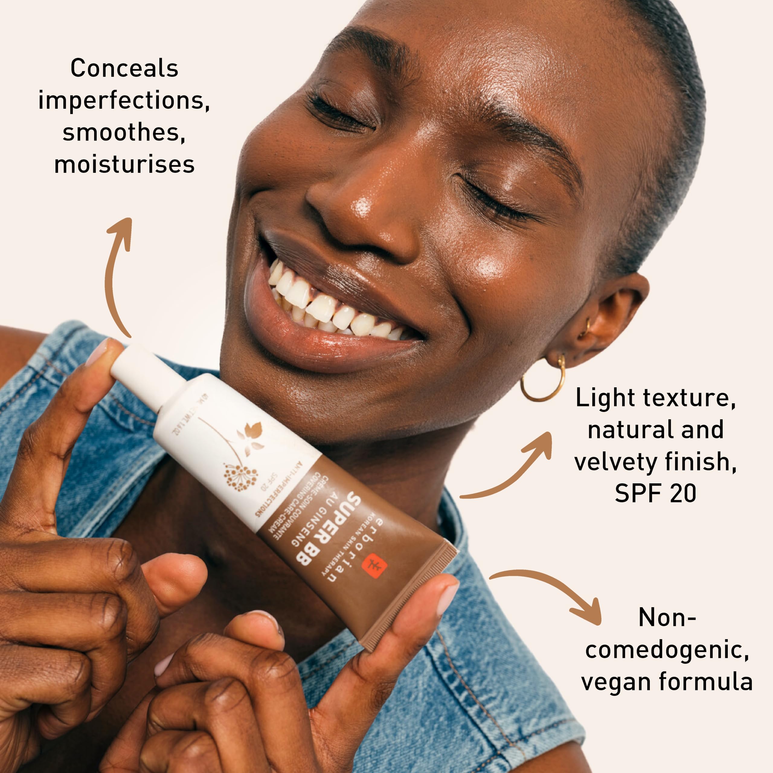 Erborian Super BB Cream - High Coverage, Anti-Imperfection, SPF 20, Nude, 15ml 4