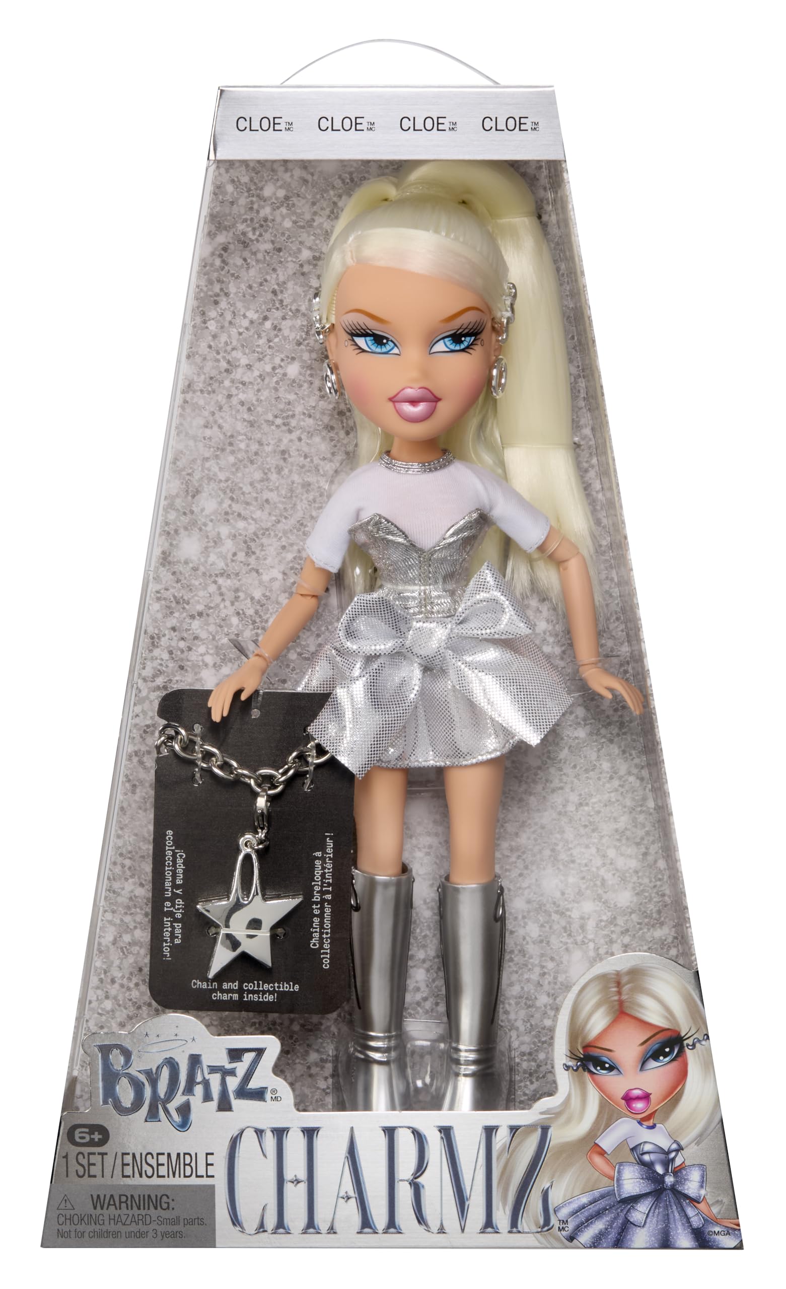 Bratz Charmz Cloe Fashion Doll - Collectible Charm Bracelet | 29.21 cm Size | Ages 6+