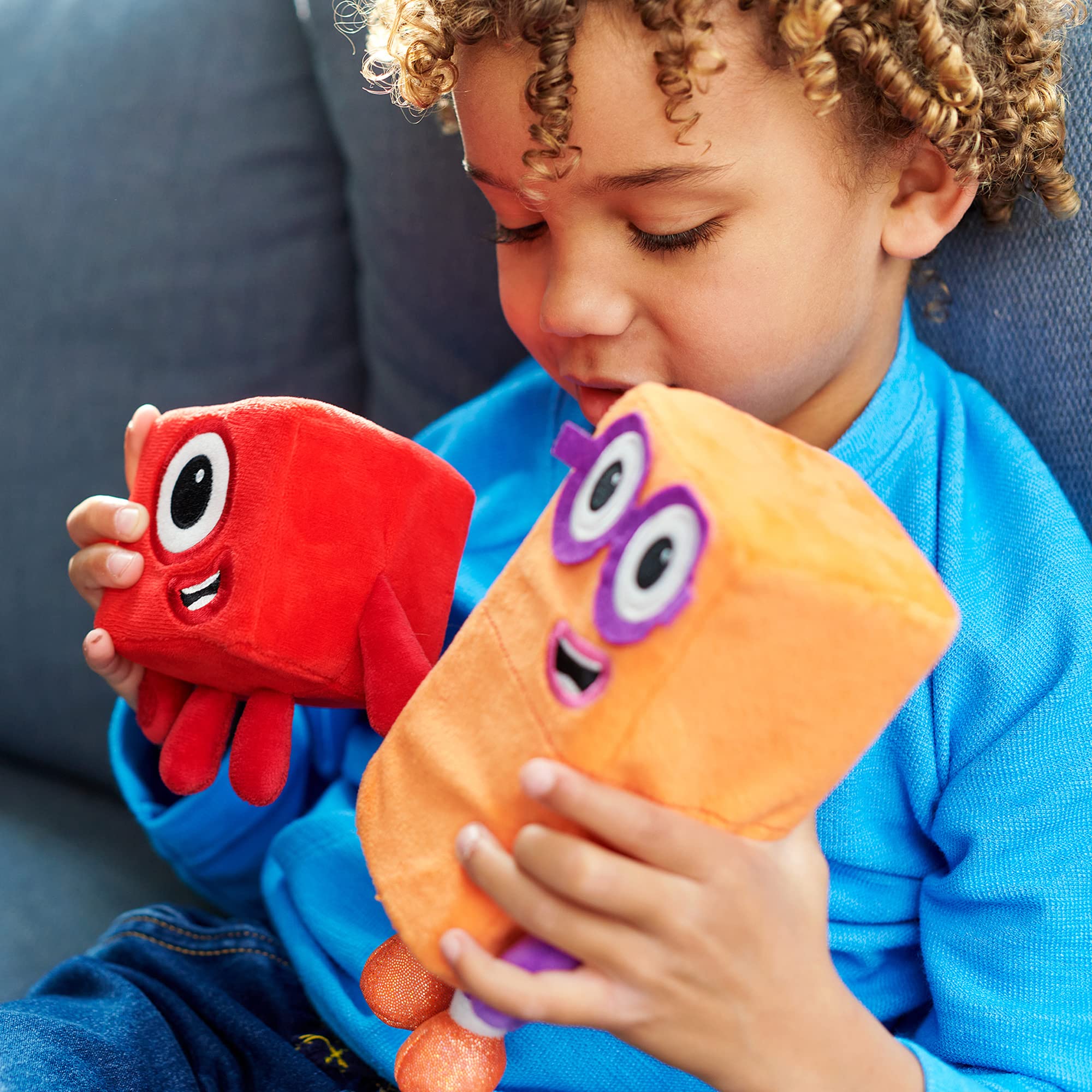 Numberblocks One and Two Playful Pals Plush Toys - Soft Tactile Stuffed Animals for Toddlers 18m+ 12