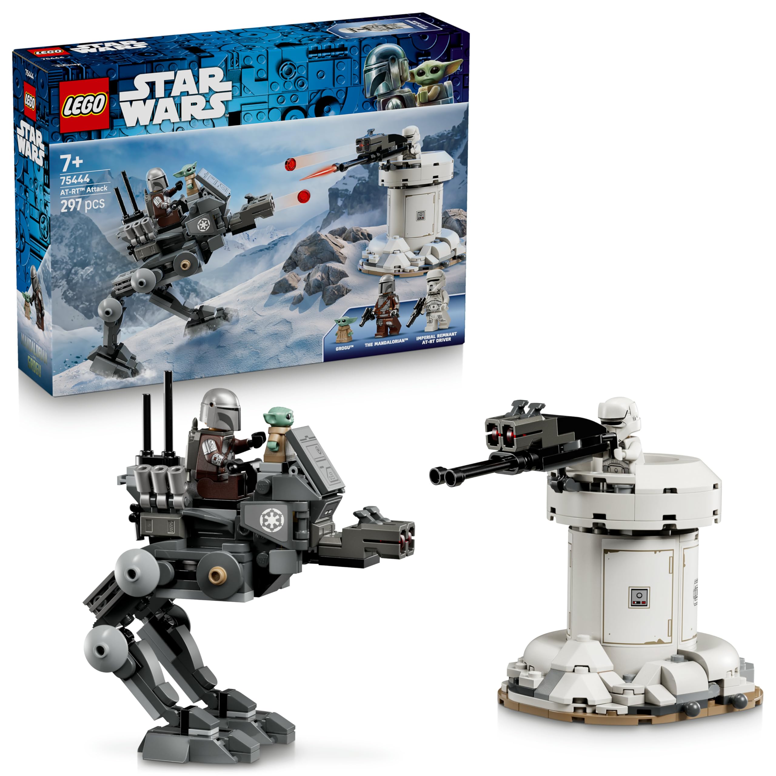 LEGO Star Wars 75444 AT-RT Attack Set | Ages 7+ | Includes The Mandalorian & Grogu