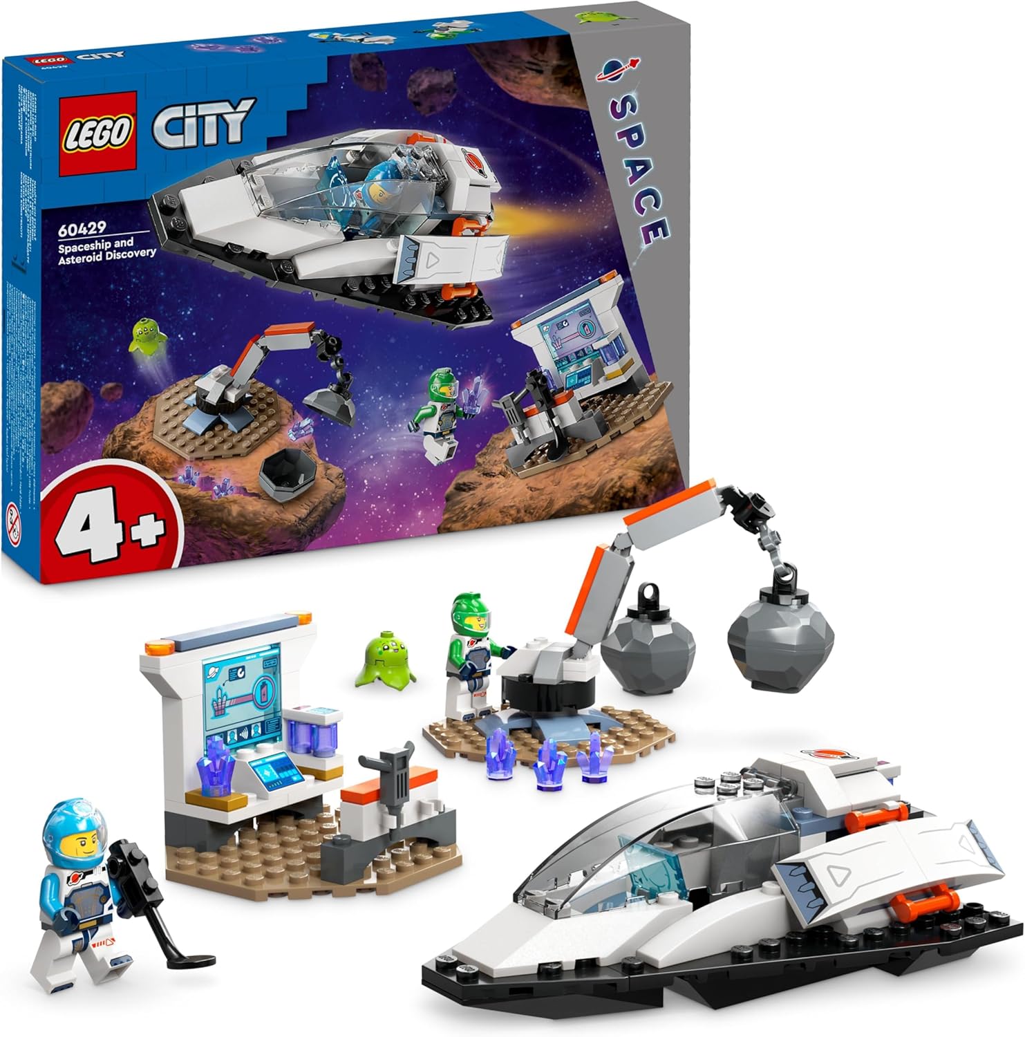 LEGO City Spaceship and Asteroid Discovery Playset - Building Toy for Ages 4+ 1