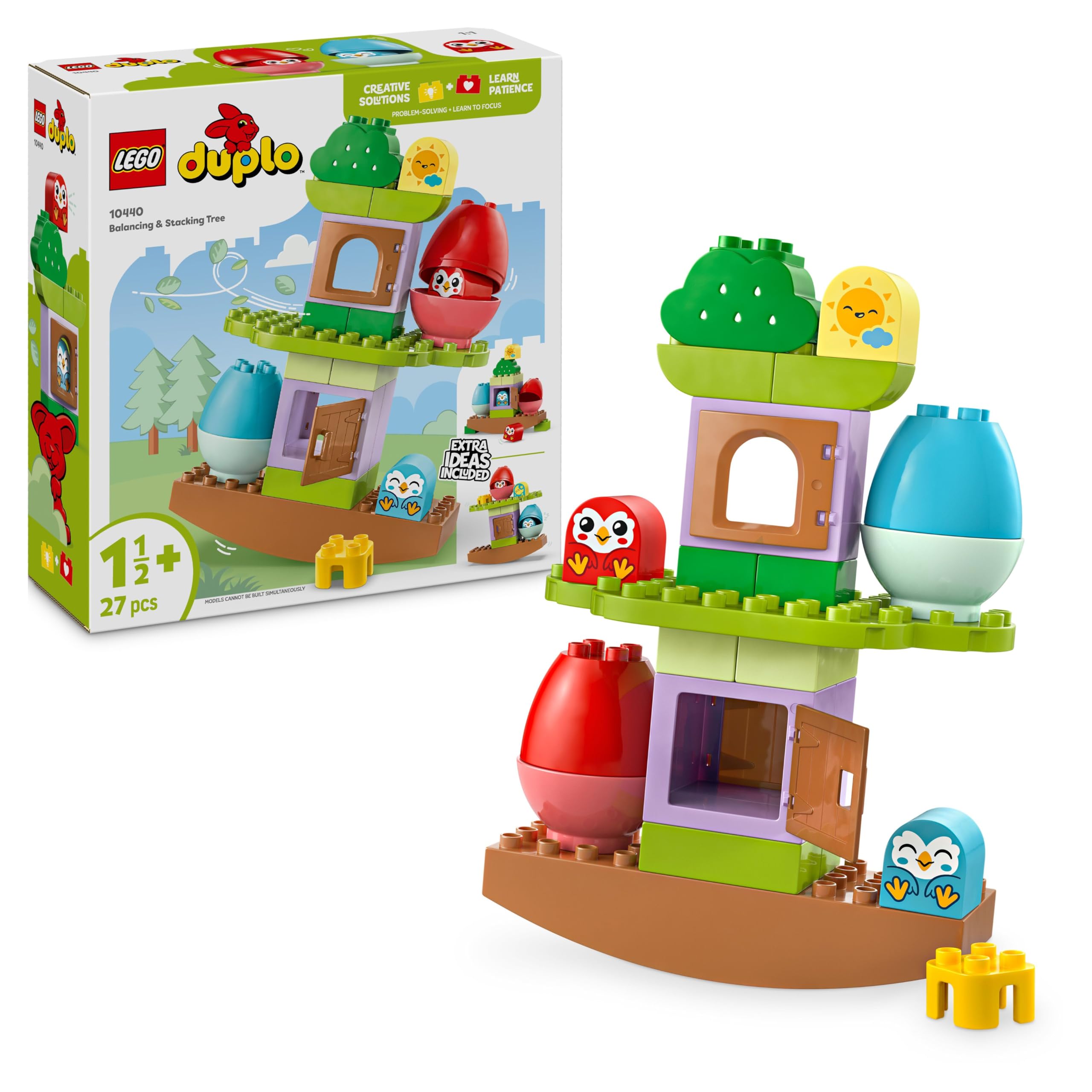 LEGO DUPLO 10440 My First Balancing & Stacking Tree Building Set for Ages 1.5+