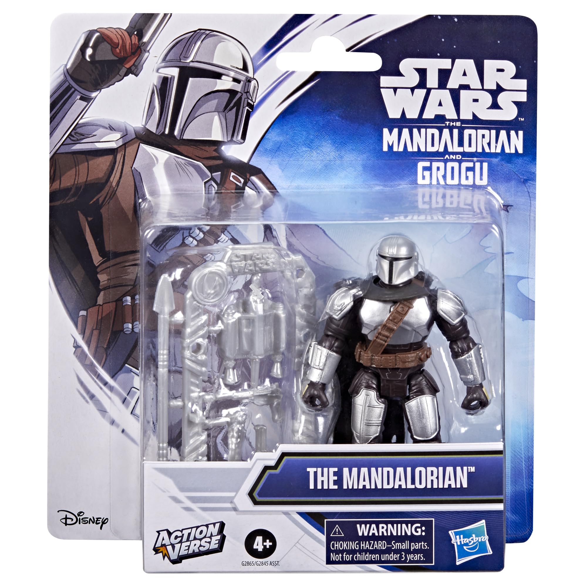 Star Wars ActionVerse The Mandalorian 11-cm Action Figure with 6 Accessories | Ages 4+