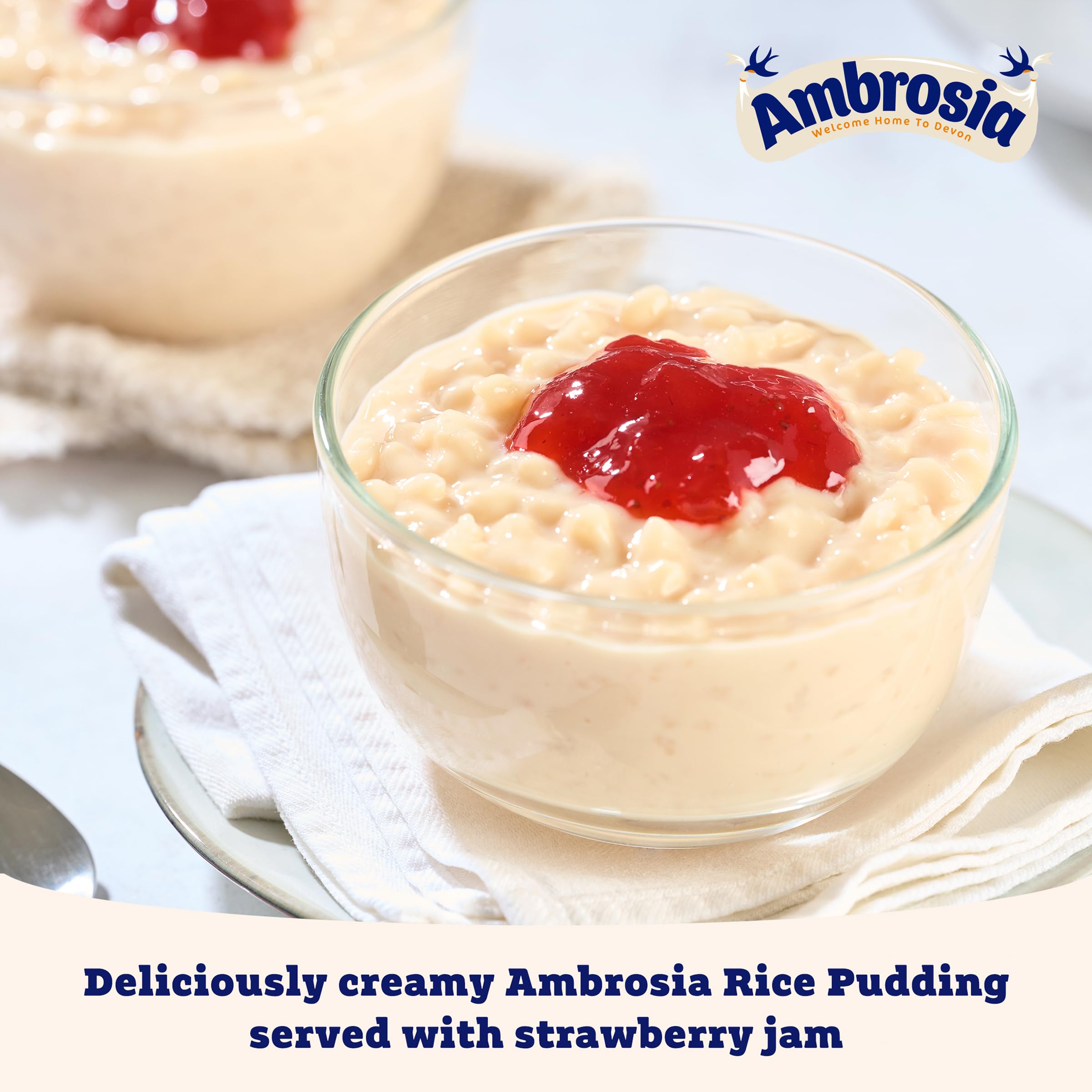 Ambrosia Original Rice Pudding 400g Can - Creamy Ready-to-Eat Dessert 3