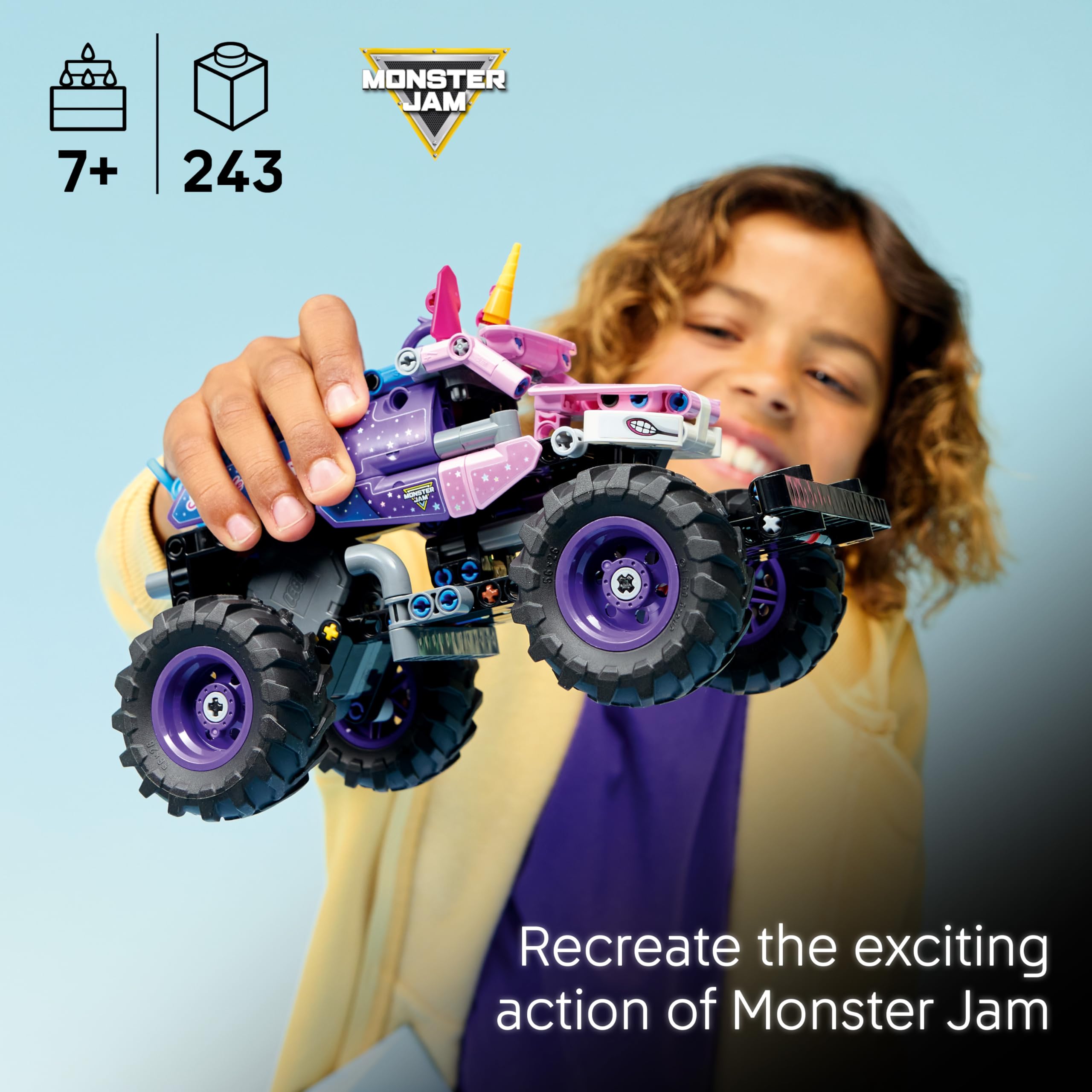 LEGO Technic Monster Jam Sparkle Smash Pull-Back Truck Toy 42220 | Ages 7+ 2