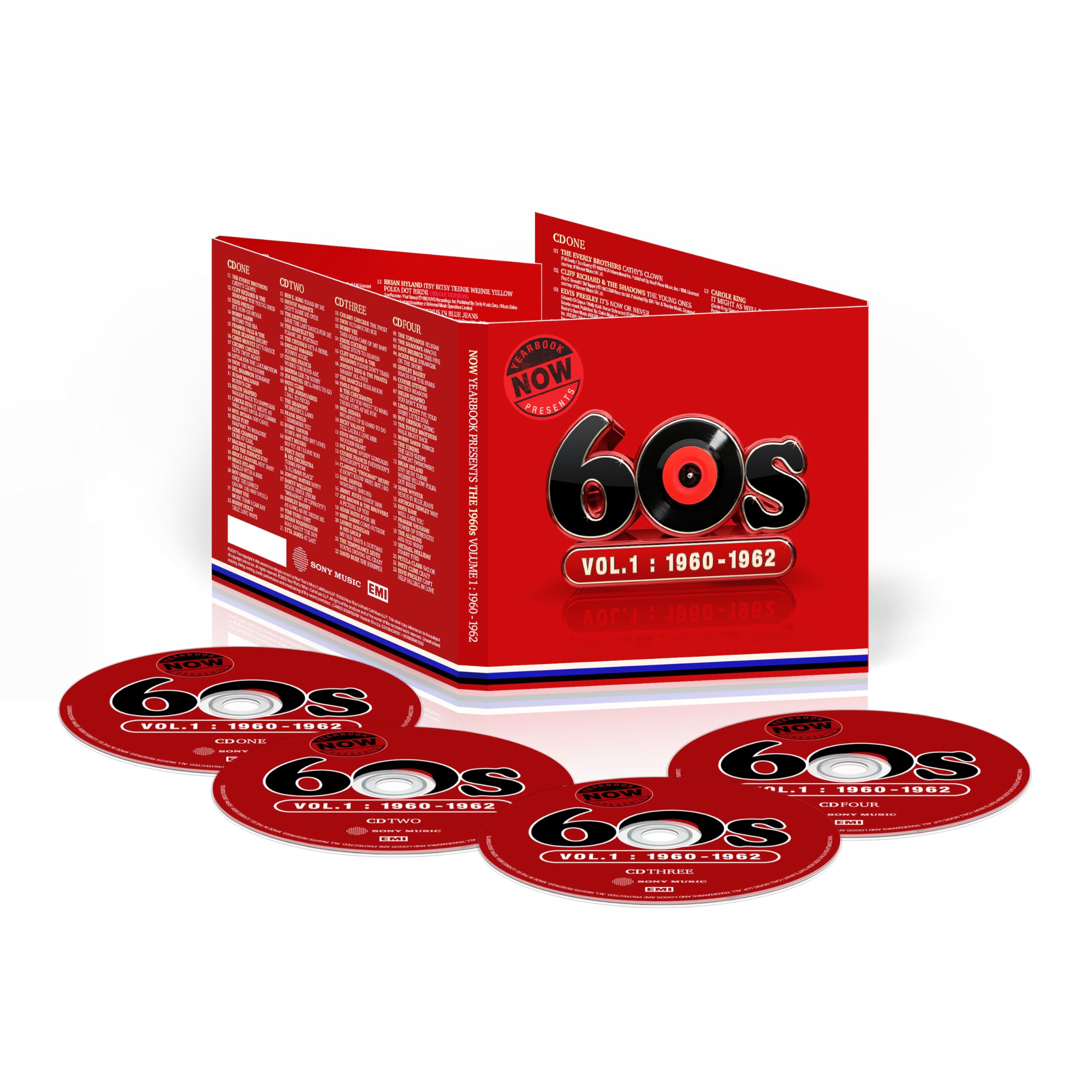 NOW Yearbook Presents - The 60s - Volume 1: 1960-1962 (4CD Audio CD) 4