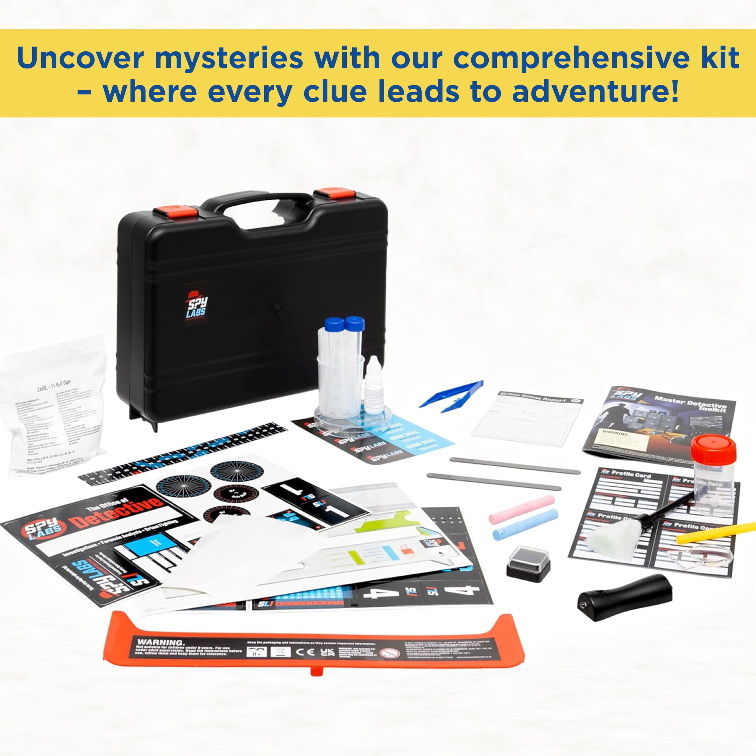 Spy Labs Master Detective Toolkit V2 - Forensic Science Kit for Ages 8+