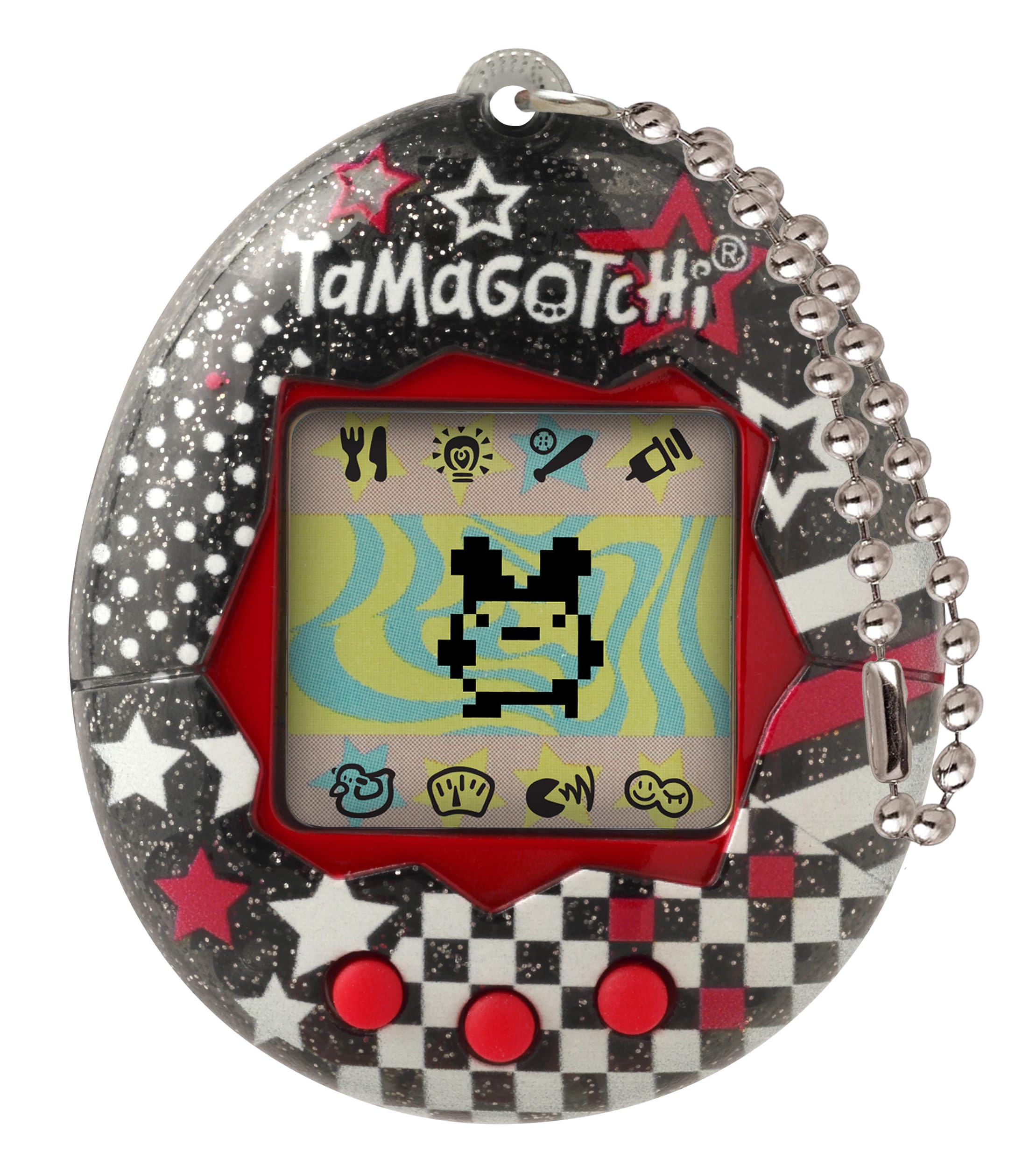 Bandai Tamagotchi Original Rock Glitter Digital Pet - Electronic Virtual Pet Toy for Kids 8+ 8