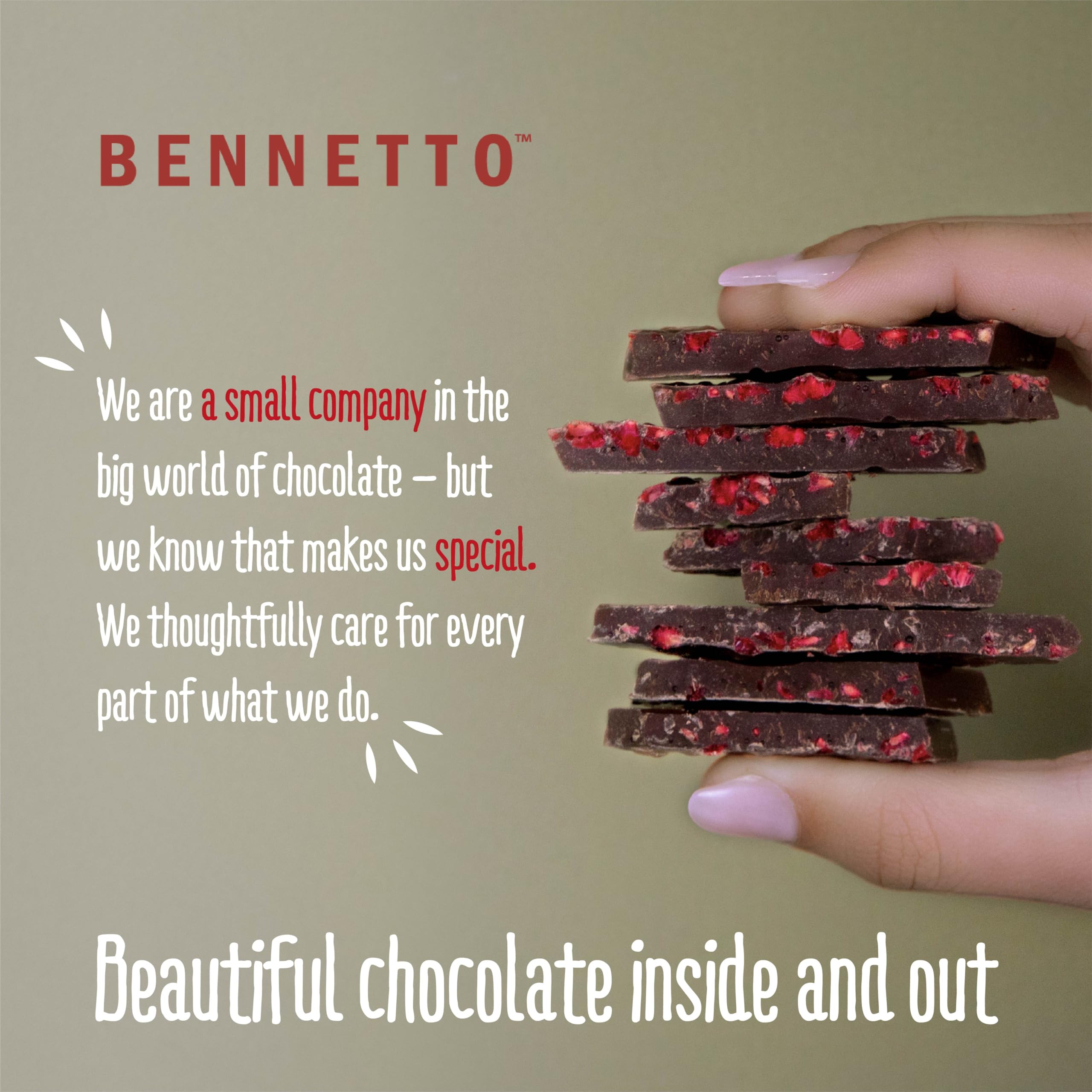 Bennetto Dark Mint Dark Chocolate with 60% Cocoa and Peppermint Oil - 90g 4