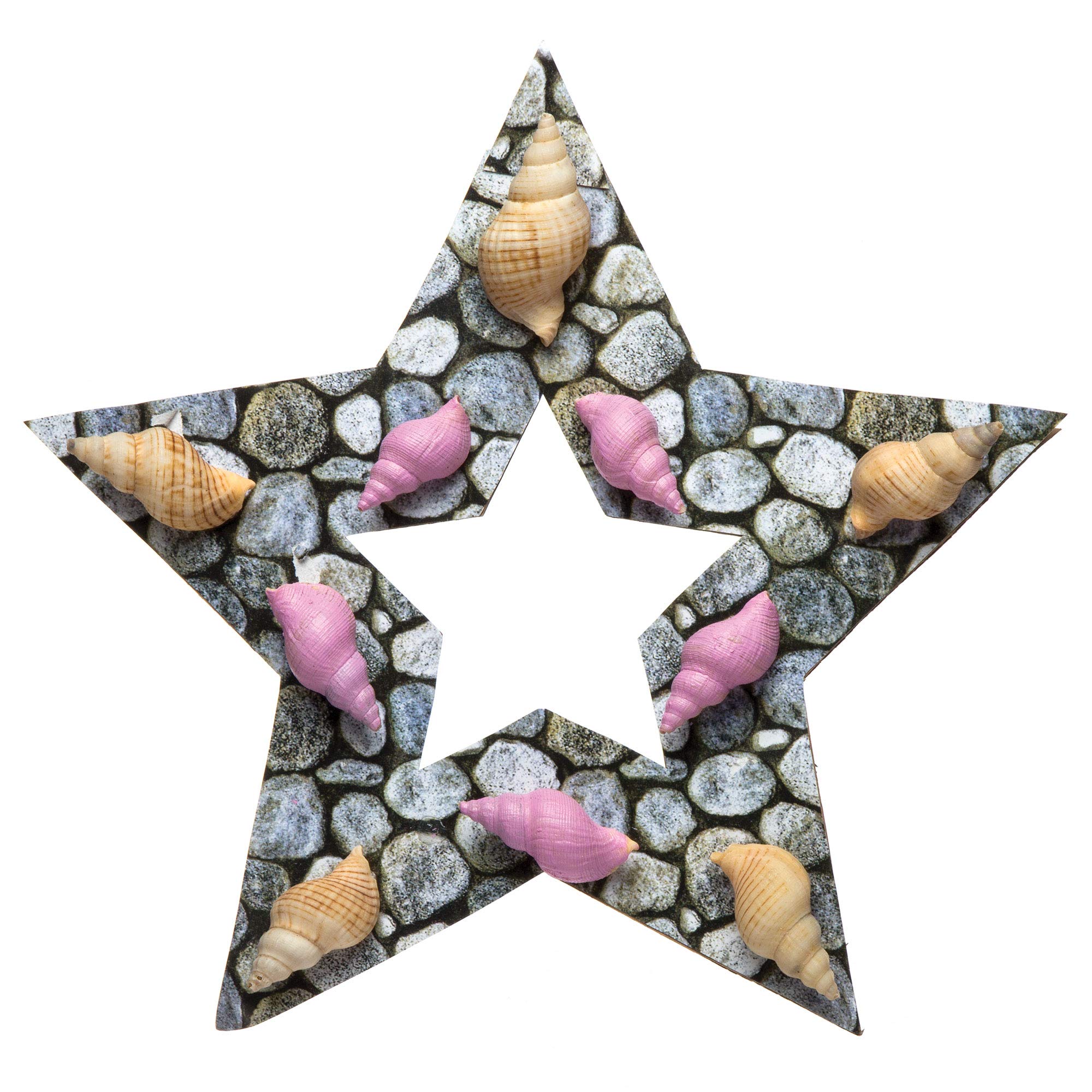 Baker Ross AV836 Hanging Star Wreaths - Creative Christmas Craft Kit for Kids 12