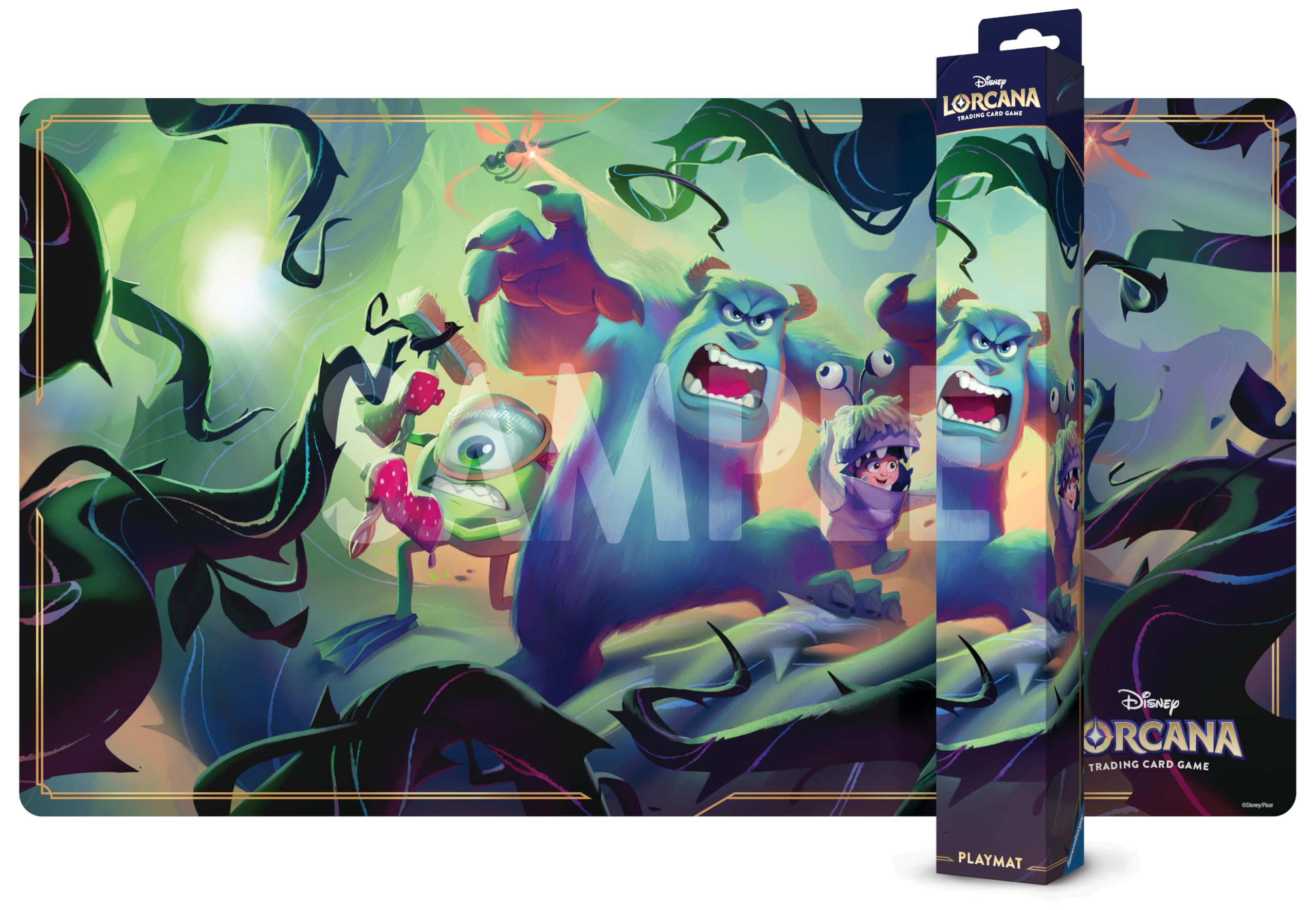 Ravensburger Disney Lorcana TCG Playmat - Monsters Inc | Non-Slip Rubber Base | 61 x 34.3 cm 1