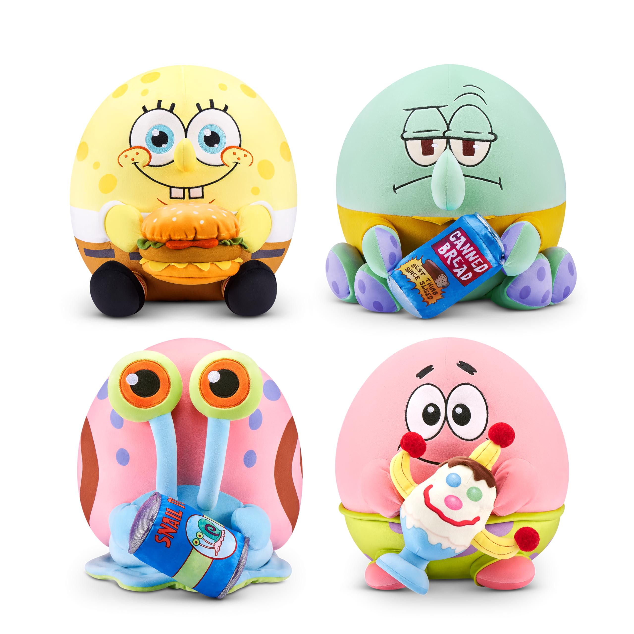 Snackles 14-inch Squidward Tentacles Plush - Super-Soft SpongeBob SquarePants Stuffed Animal 2