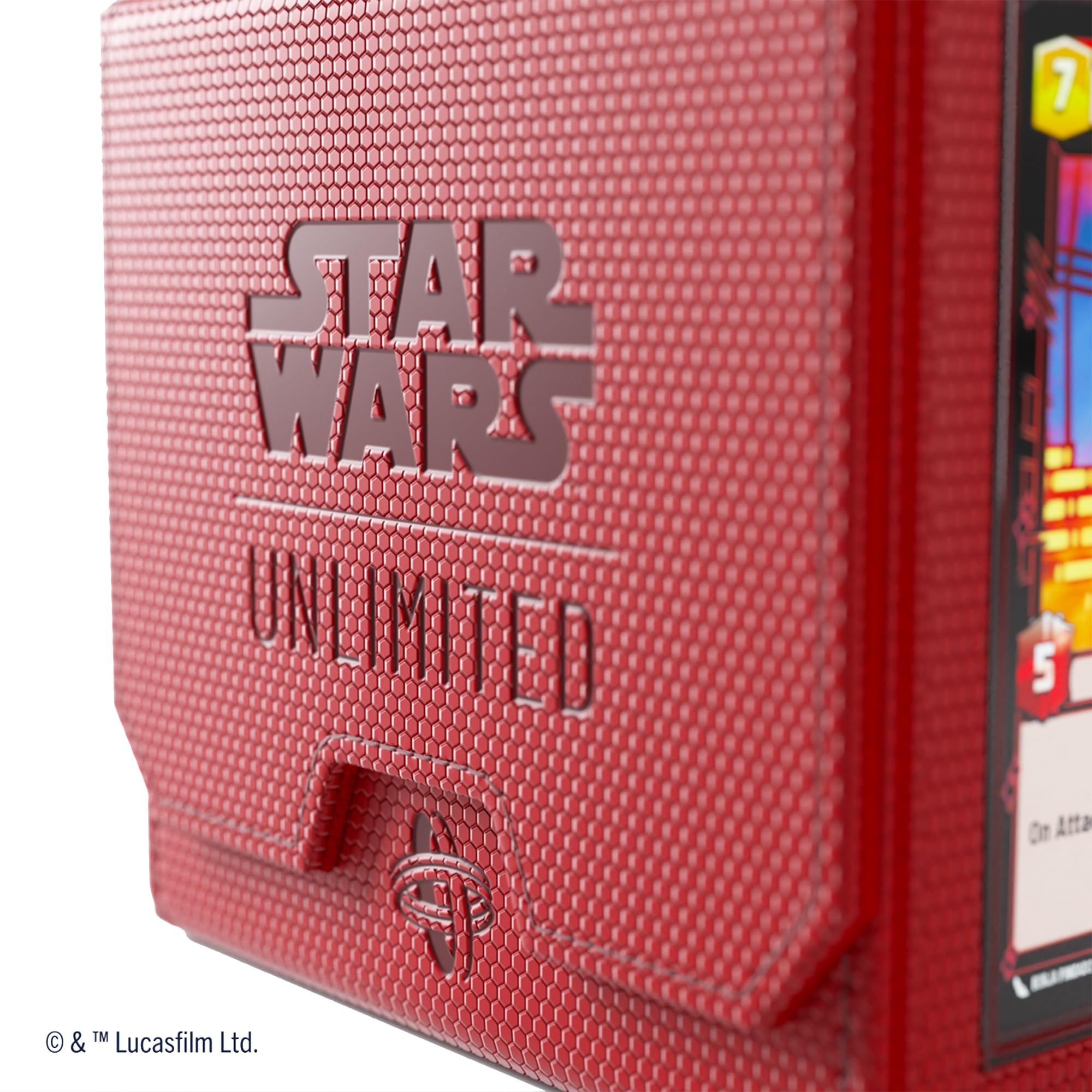Gamegenic Star Wars Unlimited Deck Pod - Red | Holds 60 Double-Sleeved Cards | Includes Detachable Leader Case 2