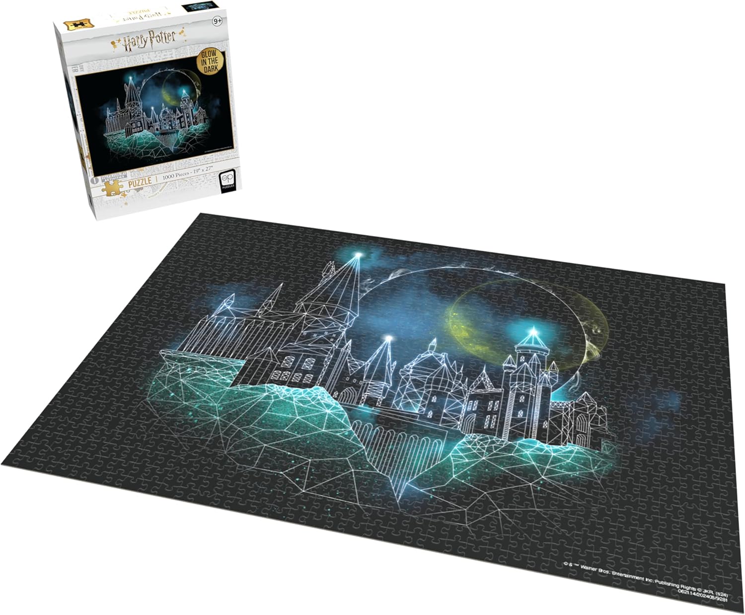 USAopoly Harry Potter Magic of Hogwarts Glow 1000-Piece Puzzle - Glow-in-the-Dark 2