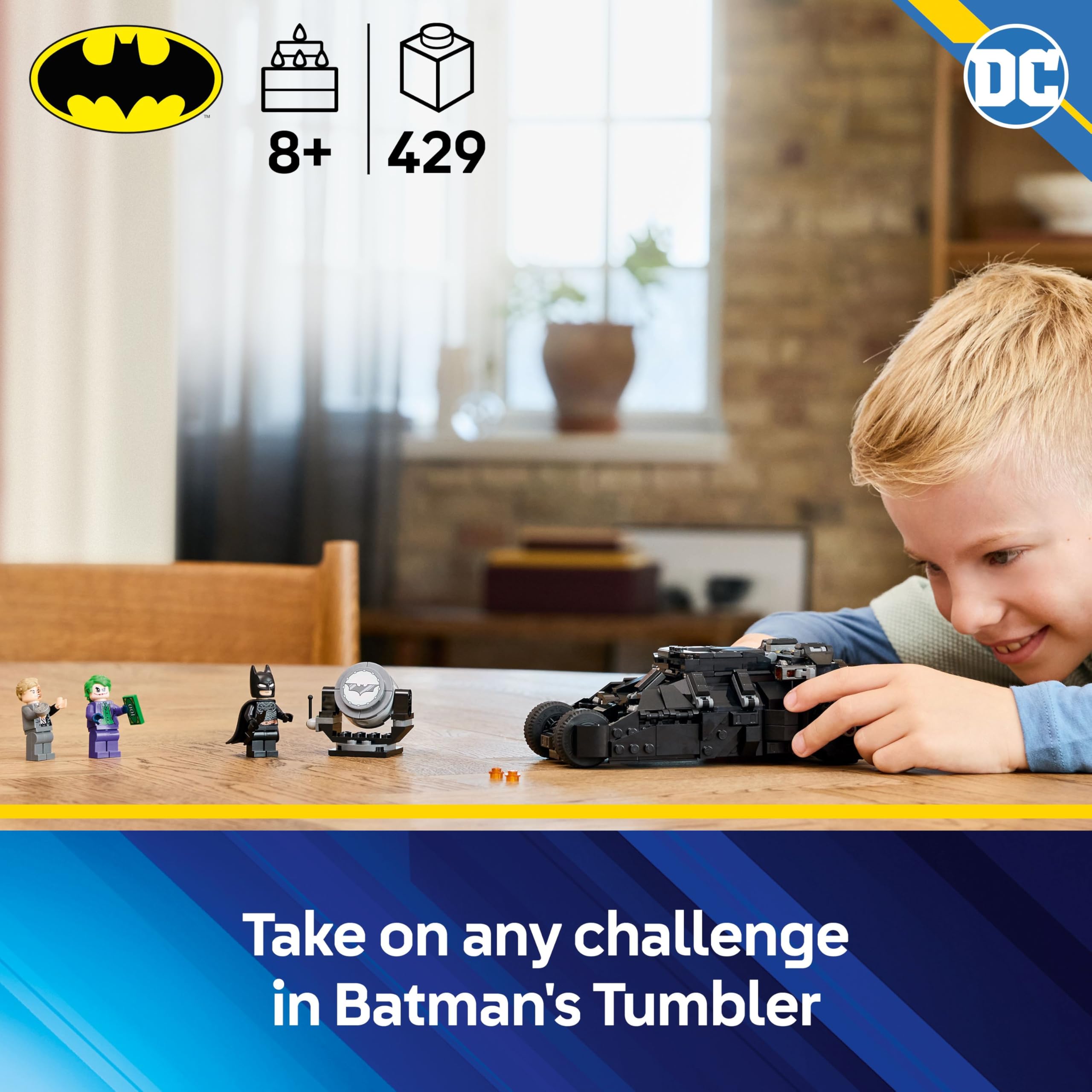 LEGO DC Batman Tumbler vs. Two-Face & The Joker Building Set | Ages 8+