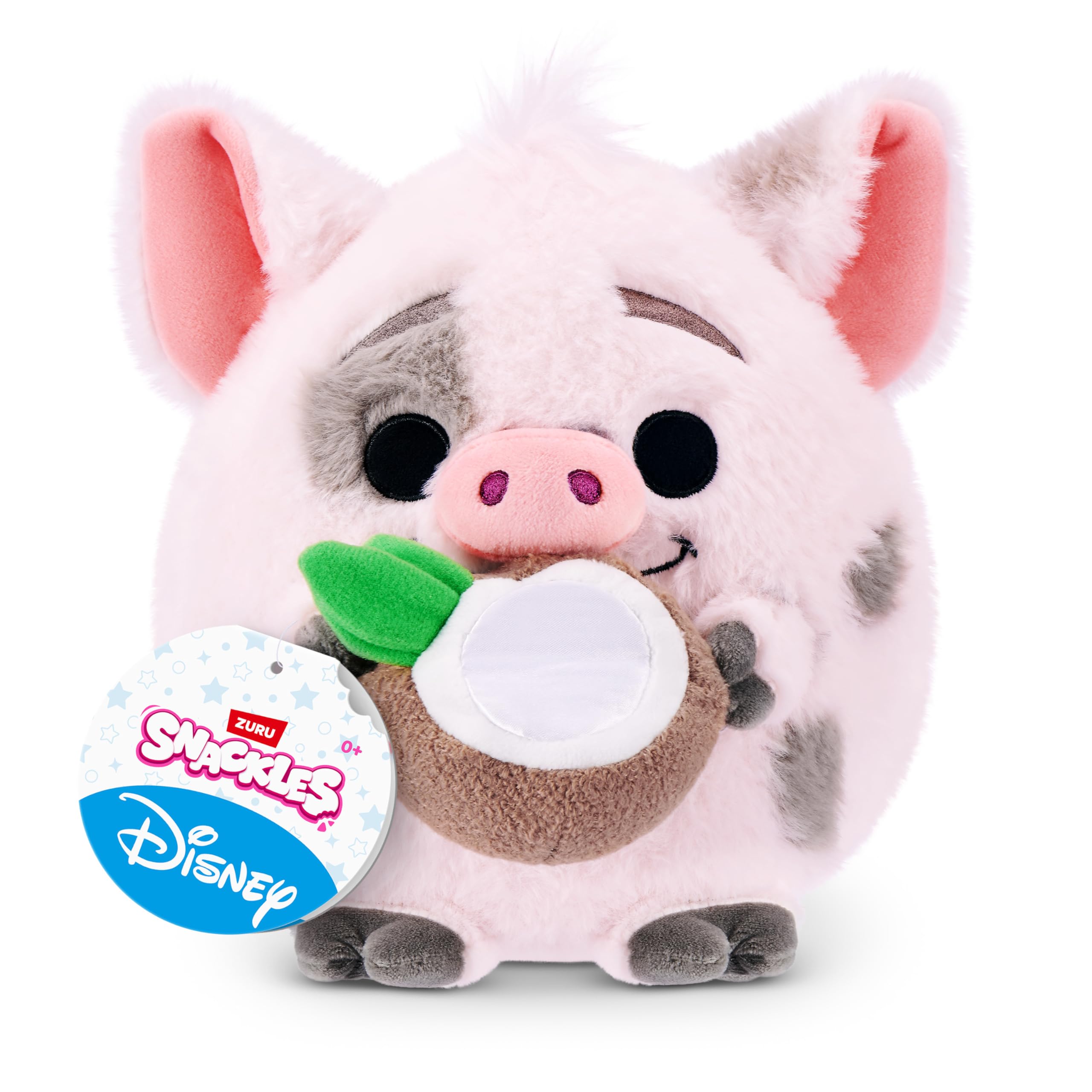 Snackles Disney Pua & Coconut 8-Inch Ultra-Soft Plush Toy by ZURU