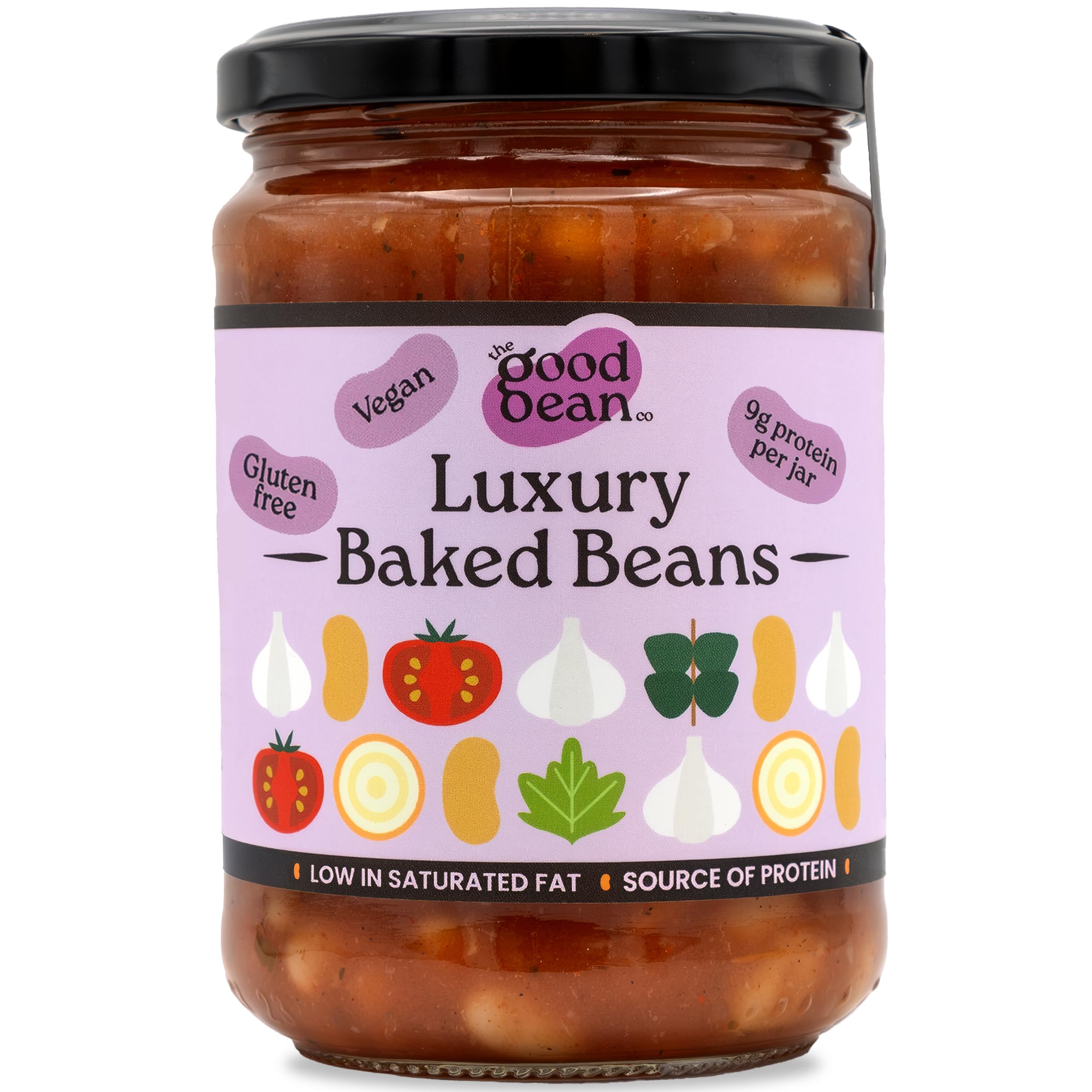 The Good Bean Co - Luxury Baked Beans Haricot Beans in Tomato Sauce 350g