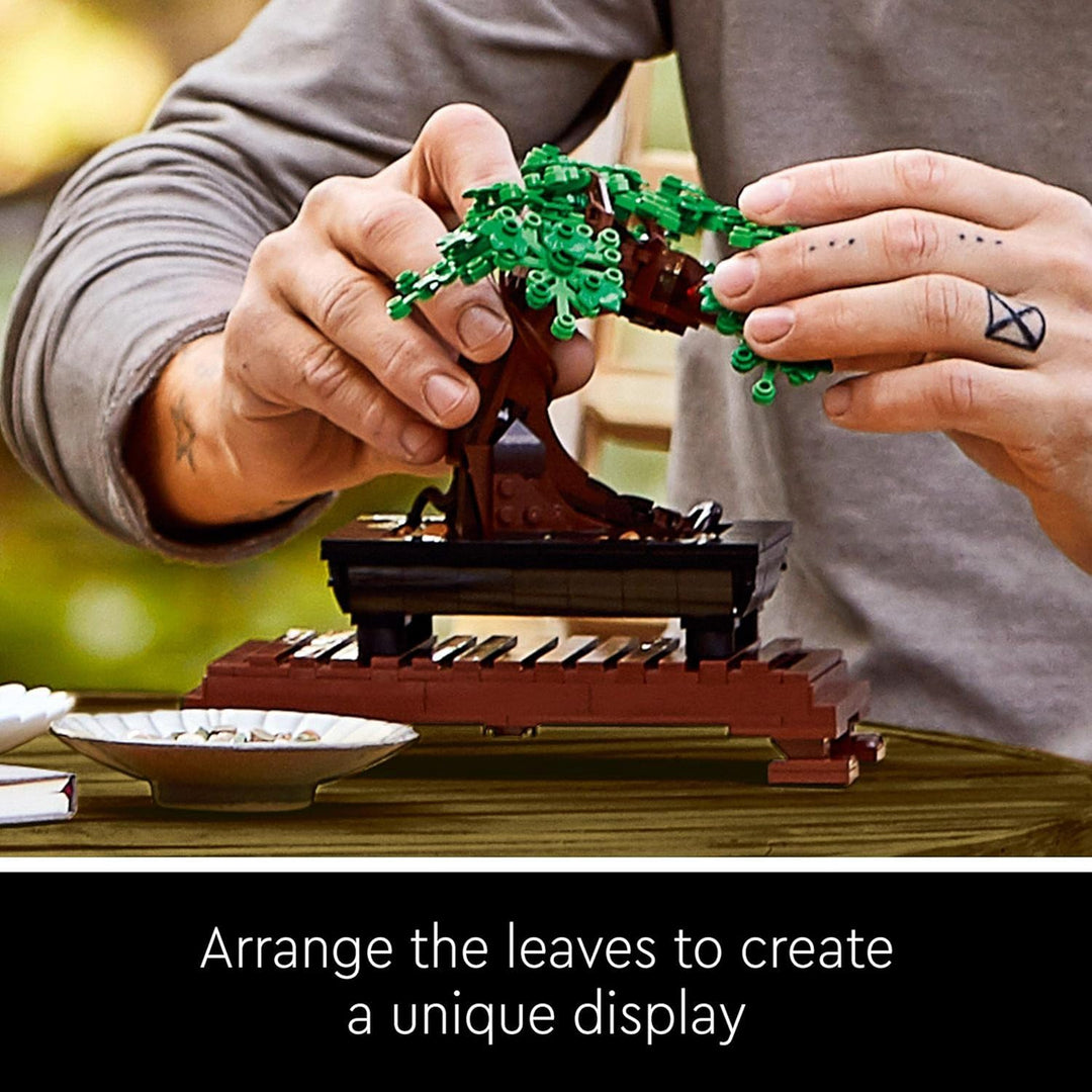 LEGO 10281 Icons Bonsai Tree Building Set - Cherry Blossom & Green Leaves for Adults