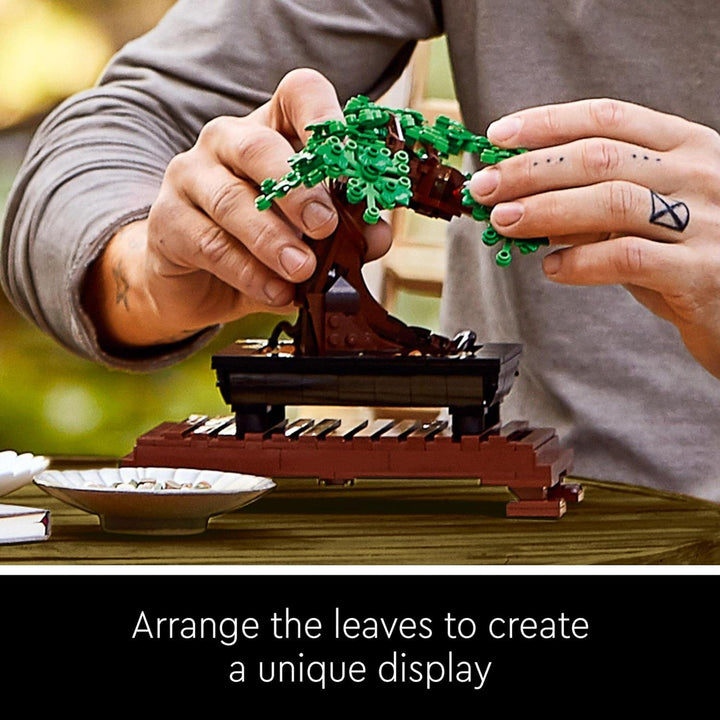 LEGO 10281 Icons Bonsai Tree Building Set - Cherry Blossom & Green Leaves for Adults