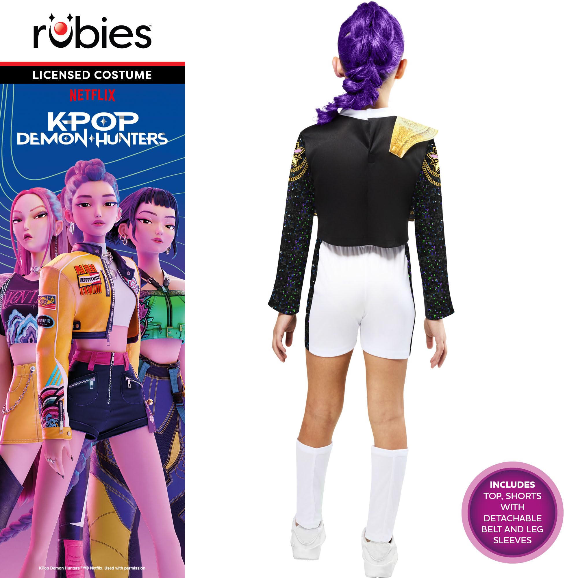 Rubies K-Pop Demon Hunters Rumi Golden Child Costume - Girls 9-10 Years