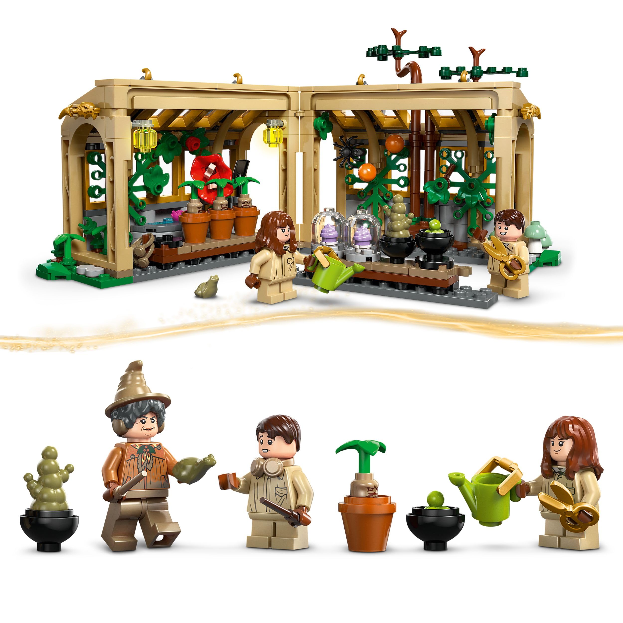 LEGO Harry Potter Hogwarts Castle: Herbology Class Set with Neville Longbottom - Building Toy for Ages 8+ 5