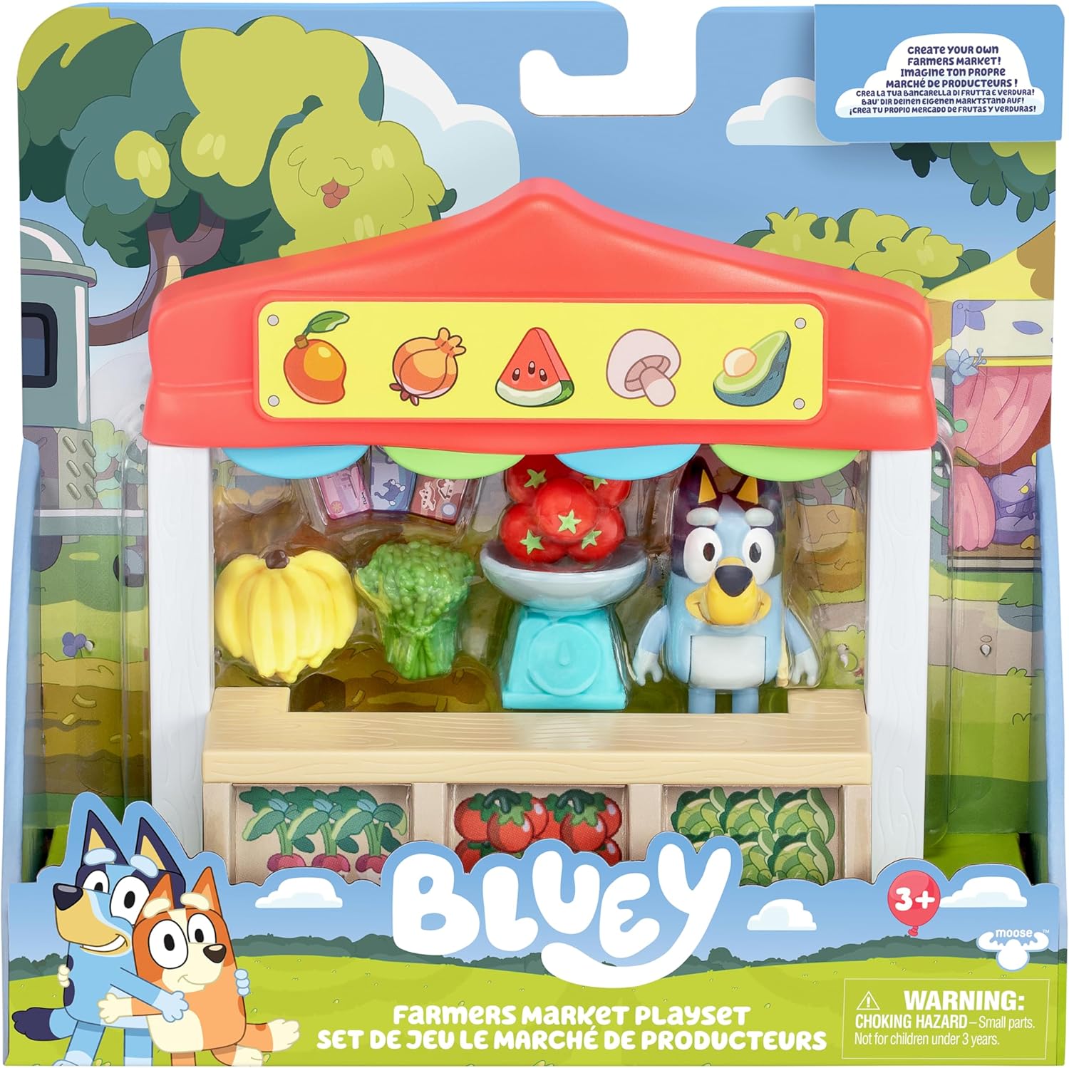 Bluey Farmers Market Playset - Includes Articulated Bluey Figure & Accessories 7