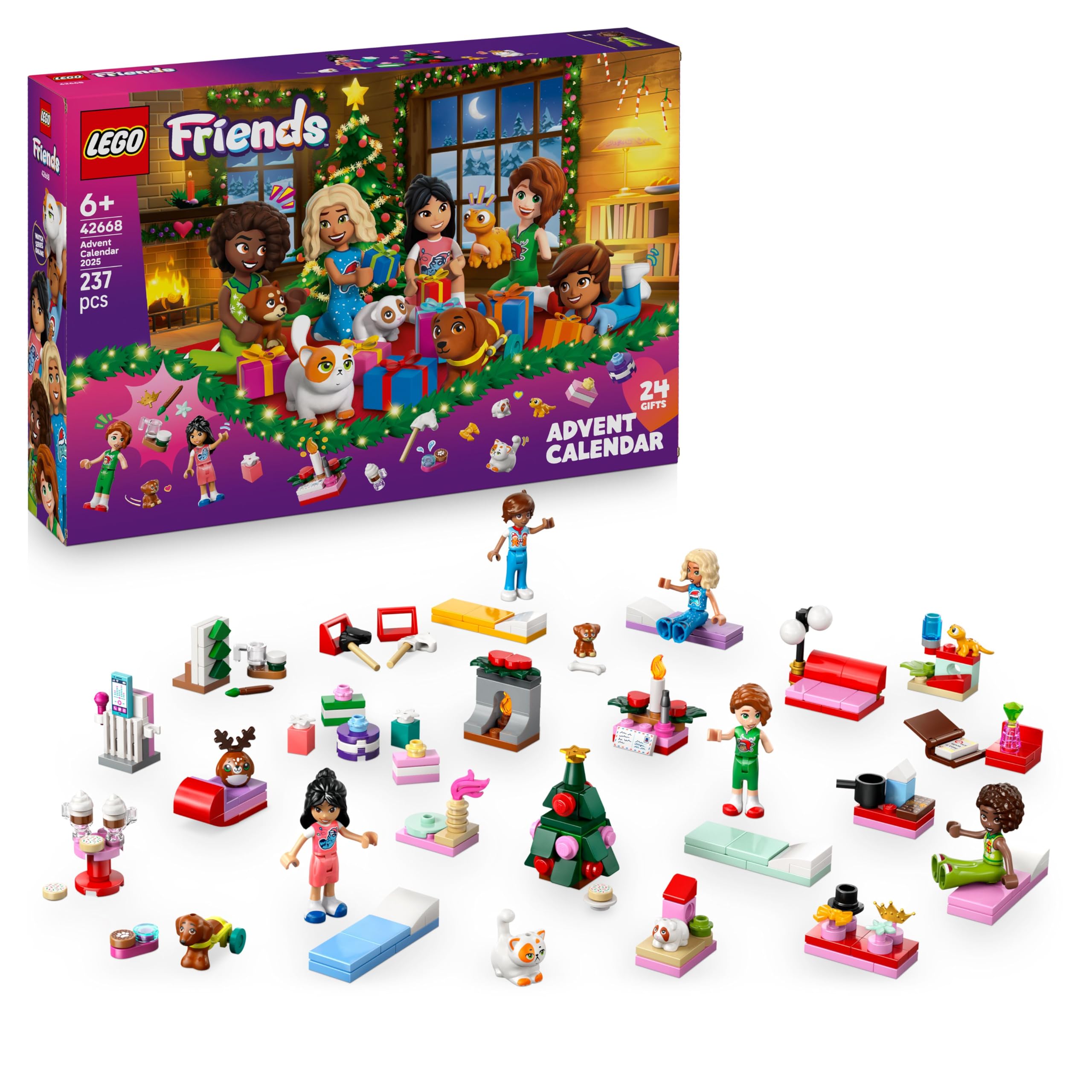 LEGO Friends Advent Calendar 2025 - 24 Days of Festive Building Fun for Kids 6+ 1