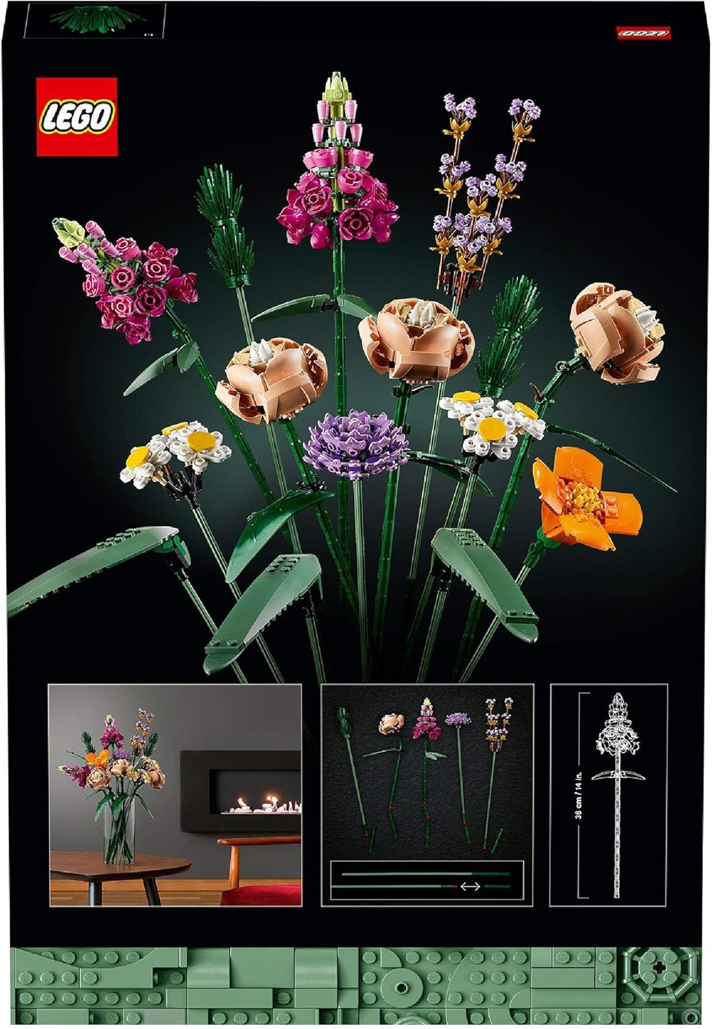 LEGO 10280 Flower Bouquet - Artificial Flowers Building Set for Adults 2