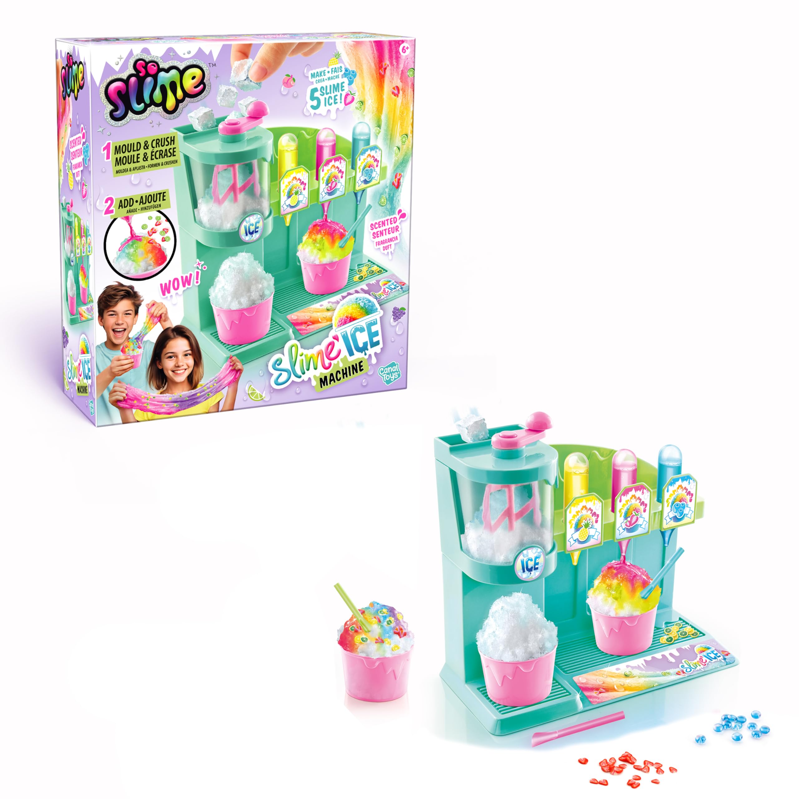 So Slime Slime-Ice Machine - Make Scented Snow-Cone Slime with 3 Dyes & Decorations 1