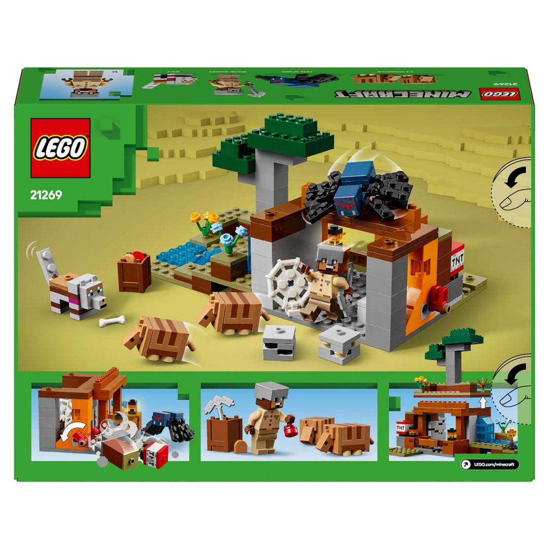 LEGO Minecraft The Armadillo Mine Expedition 21269 - Building Set for Kids 8+
