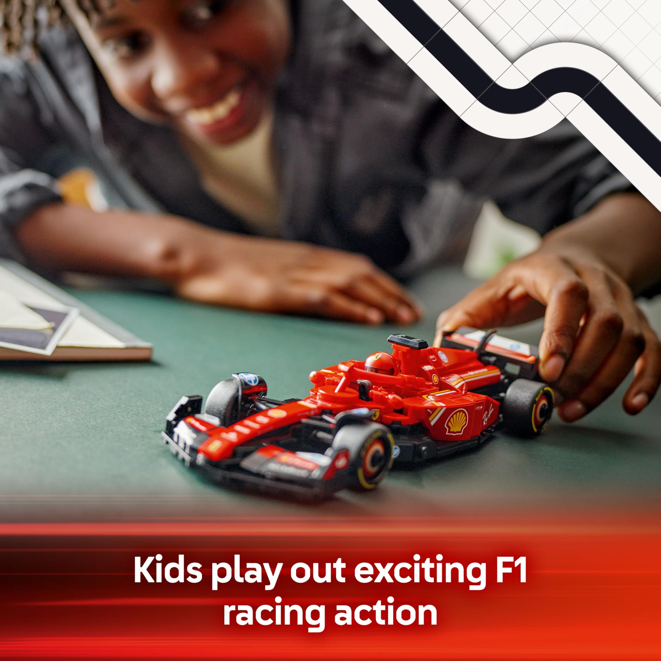 LEGO Speed Champions Ferrari SF-24 F1 Race Car Toy Set 77242 | Ages 10+ 3