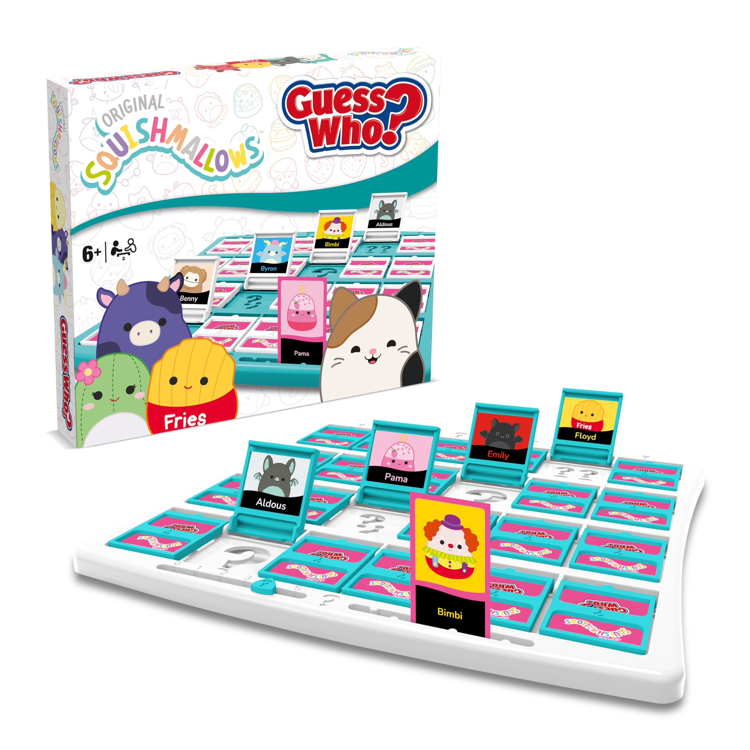Winning Moves Squishmallows Guess Who? Board Game | 24 Characters | Ages 6+ 6