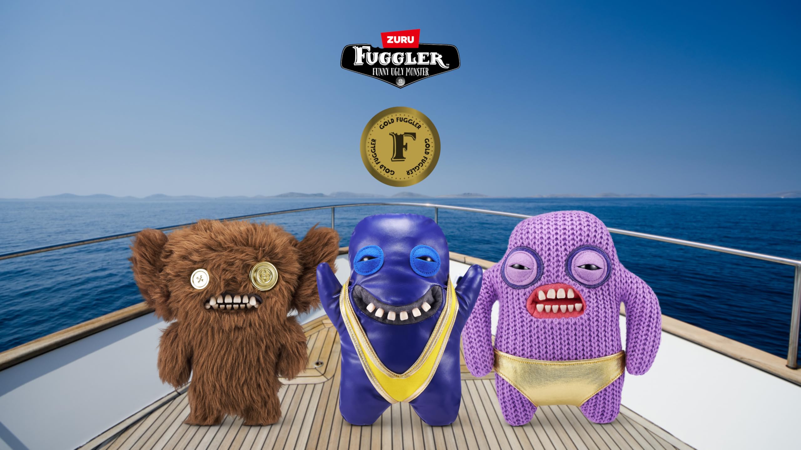 Fuggler Gold Fuggs by ZURU - Funny Ugly Monster Plush Collectible Toy 2