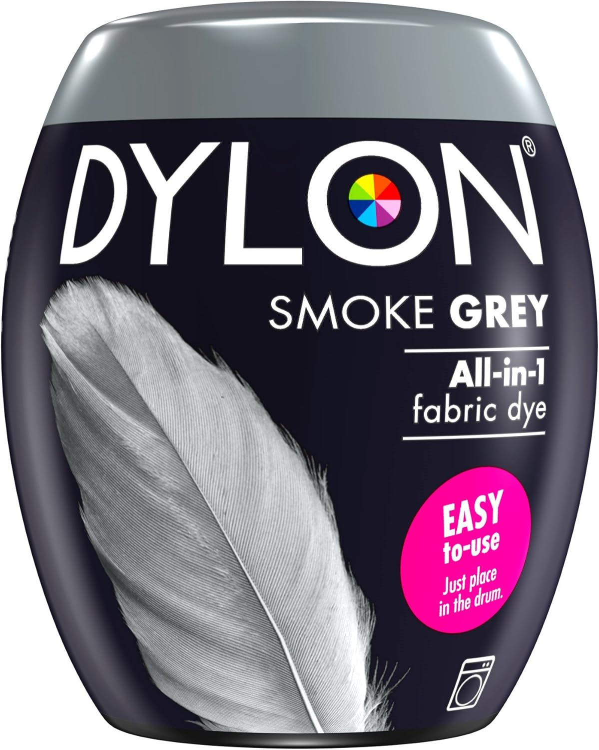 Dylon Washing Machine Fabric Dye Pod - Smoke Grey, 350g 1