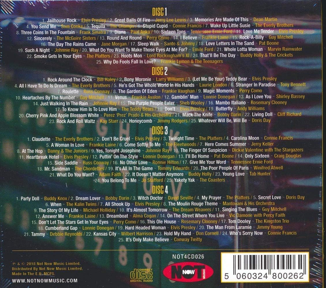 100 No.1 Hits Of The "50s - Audio CD
