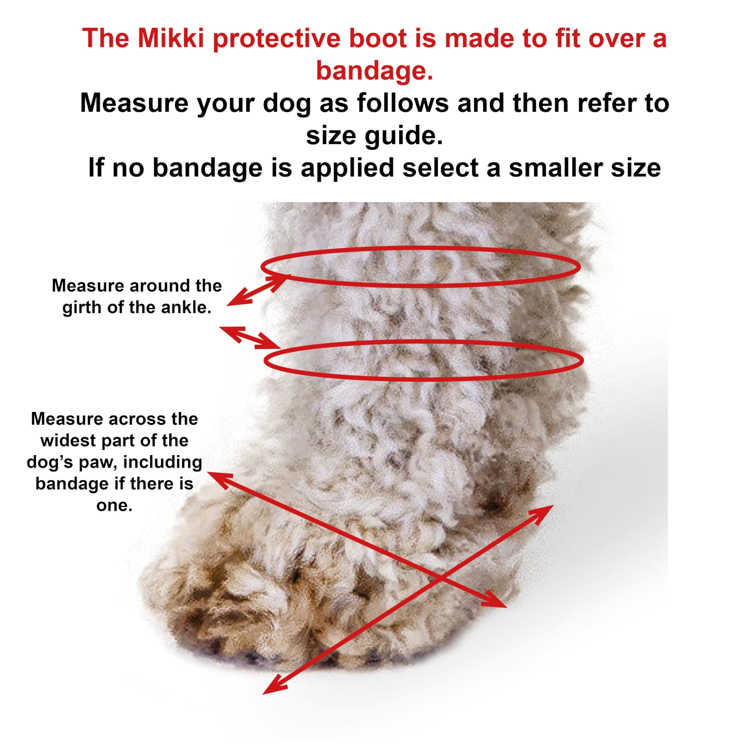 Mikki Dog Boot - Size 2 | Protects Injured Paws | Weatherproof | Non-Slip Sole 7