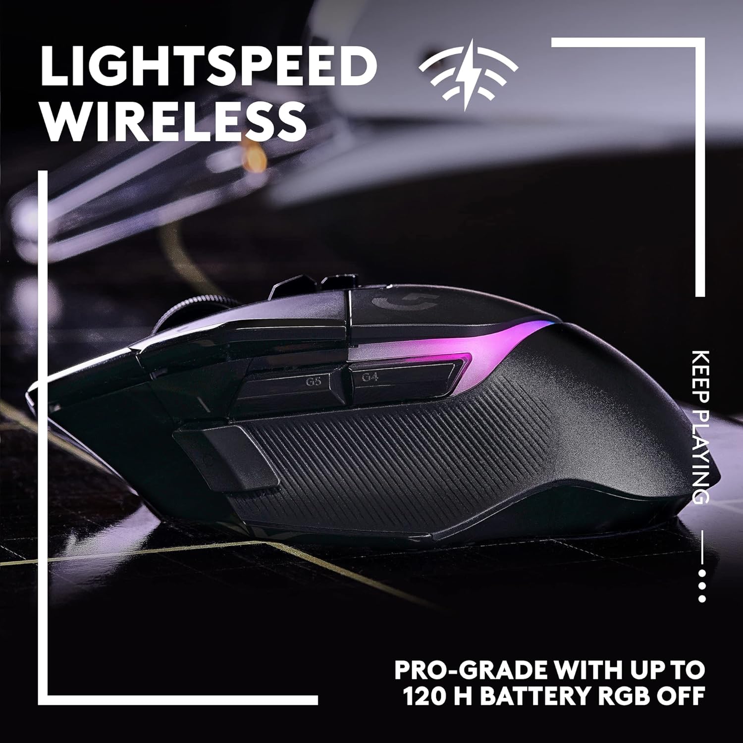 Logitech G502 X PLUS LIGHTSPEED Wireless RGB Gaming Mouse - Black 9