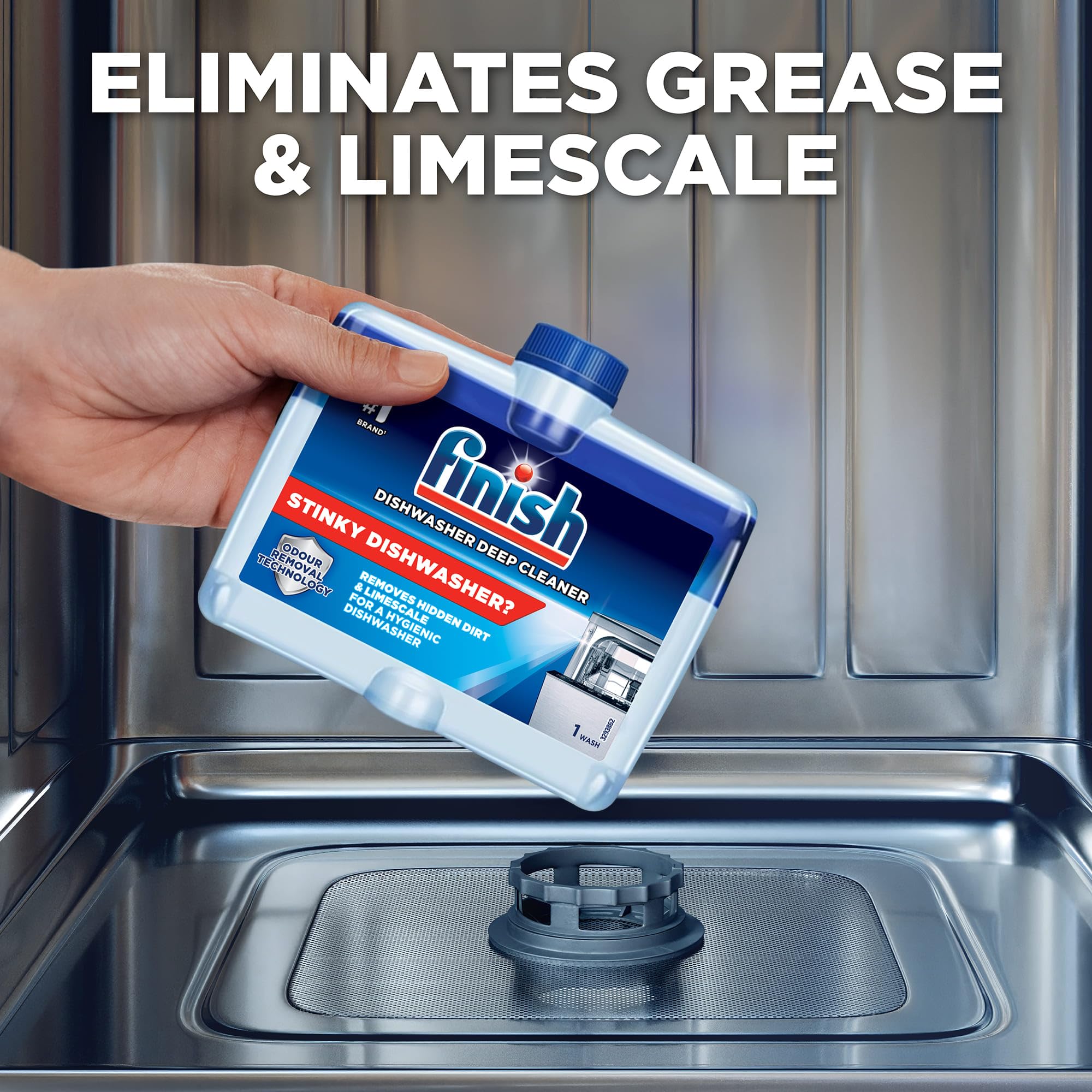 Finish Dishwasher Cleaner - Deep Clean & Odor Neutralizer | 250ml Liquid 5