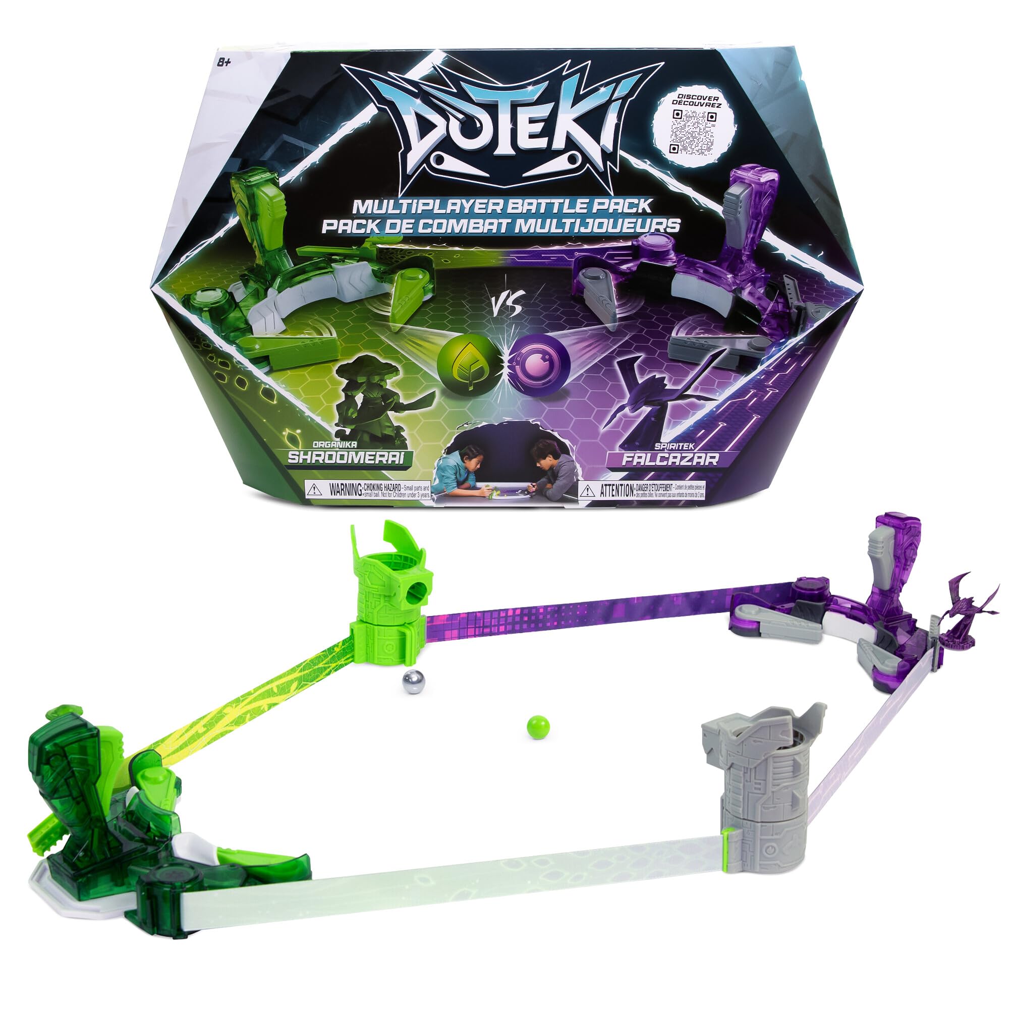 Doteki TOMY Multiplayer Battle Pack - Organika & Spiritek Champion Set | Ages 8+ | 2+ Players