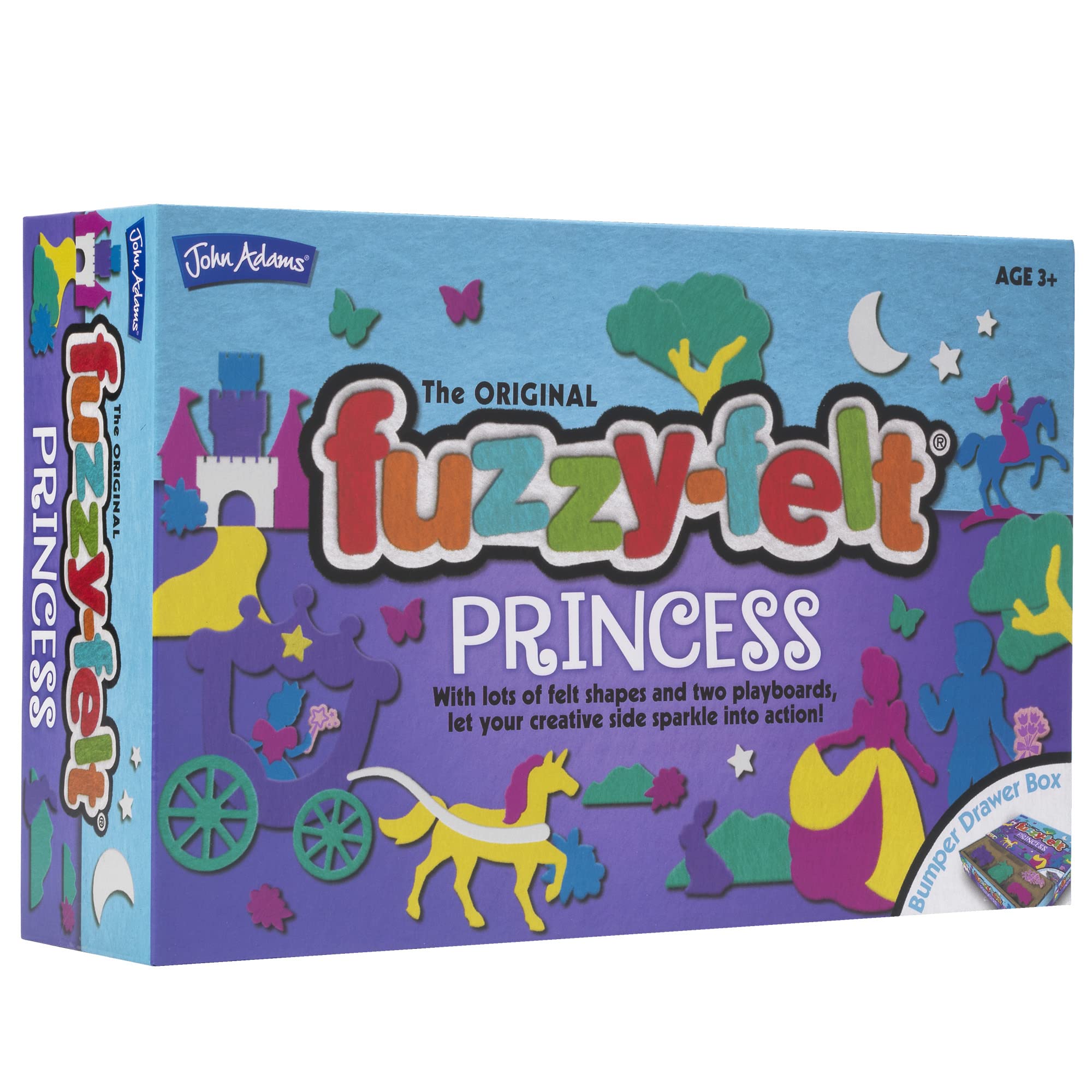 Fuzzy Felt Princess Drawer Set - 200+ Piece Craft Kit for Creative Play 1