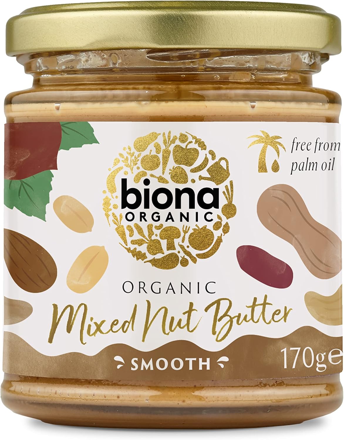 Biona Organic Mixed Nut Butter 170g 1