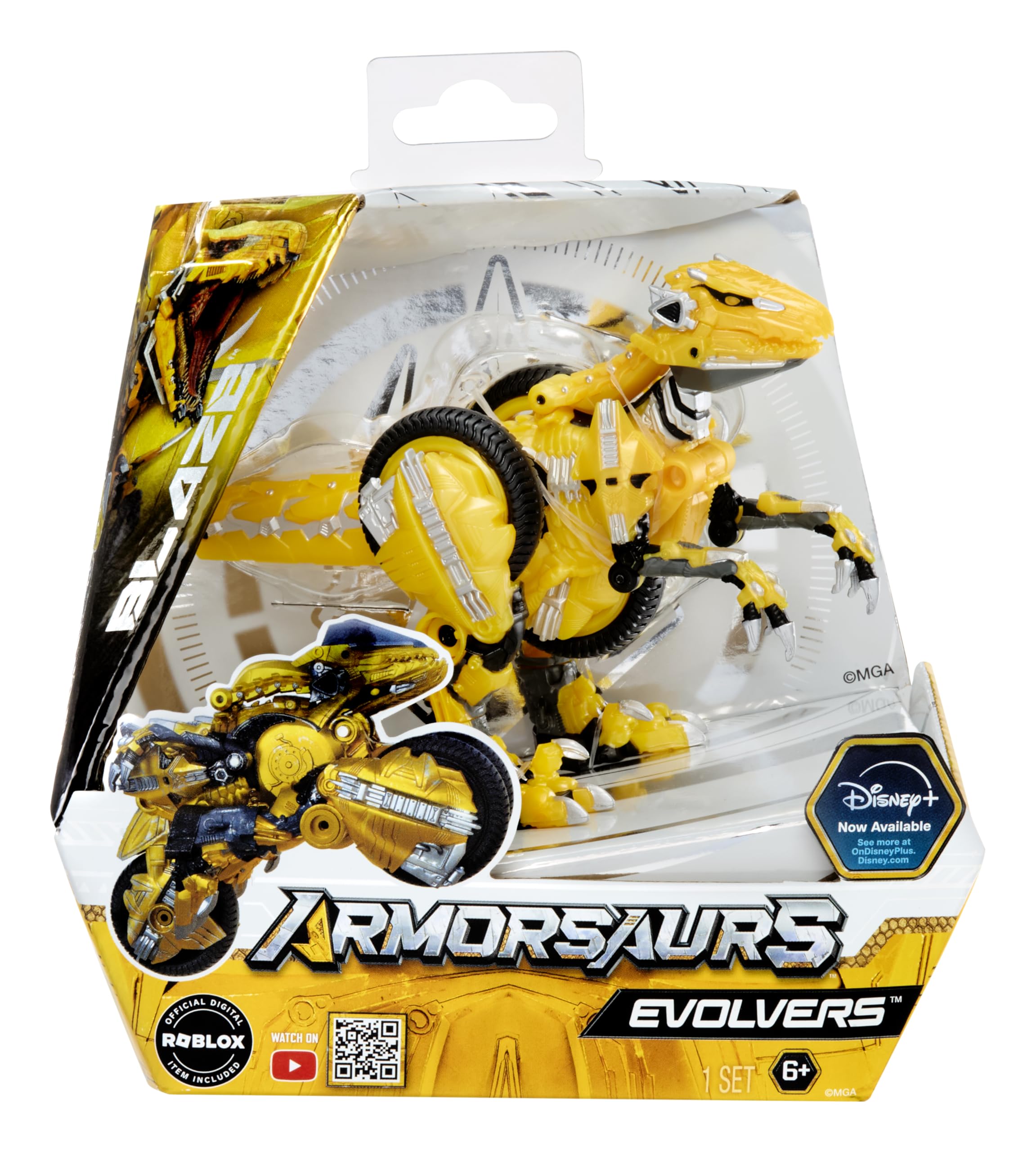 Armorsaurs Evolver Blaze - 2-in-1 Transforming Dinosaur to Vehicle Action Figure | Ages 6+ 7
