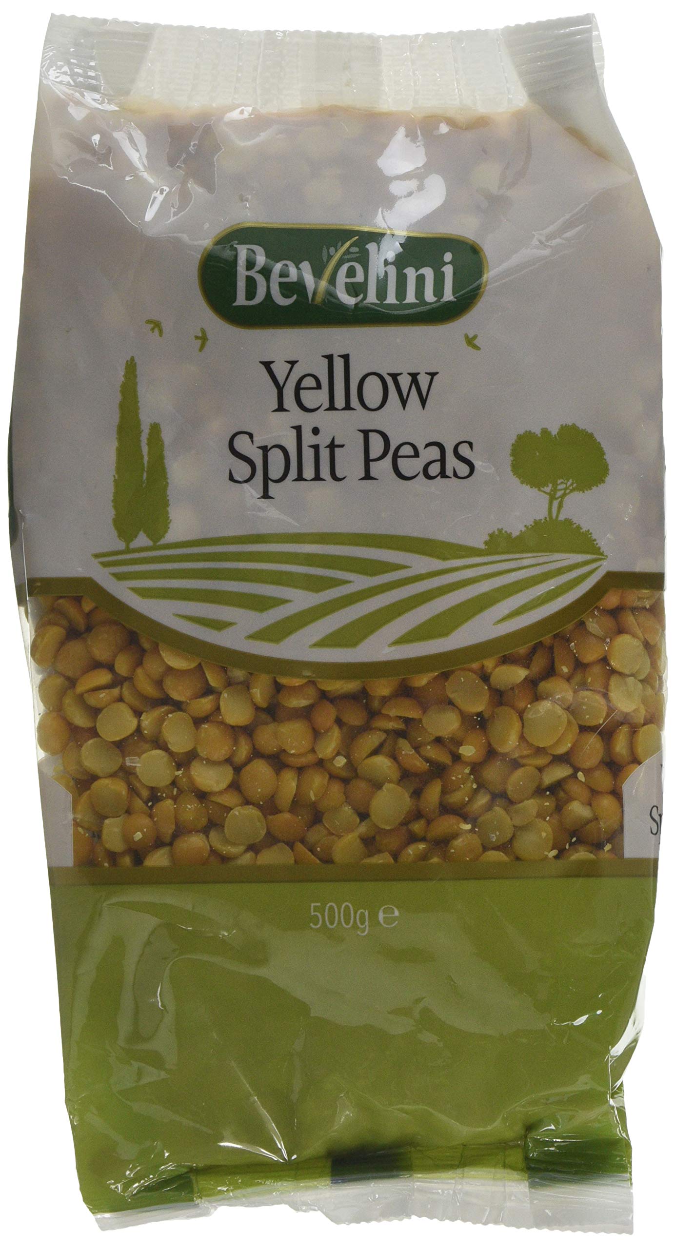 Bevelini Yellow Split Peas 500g - Dried Yellow Peas for Soups, Stews, Dhal & Greek Fava 1