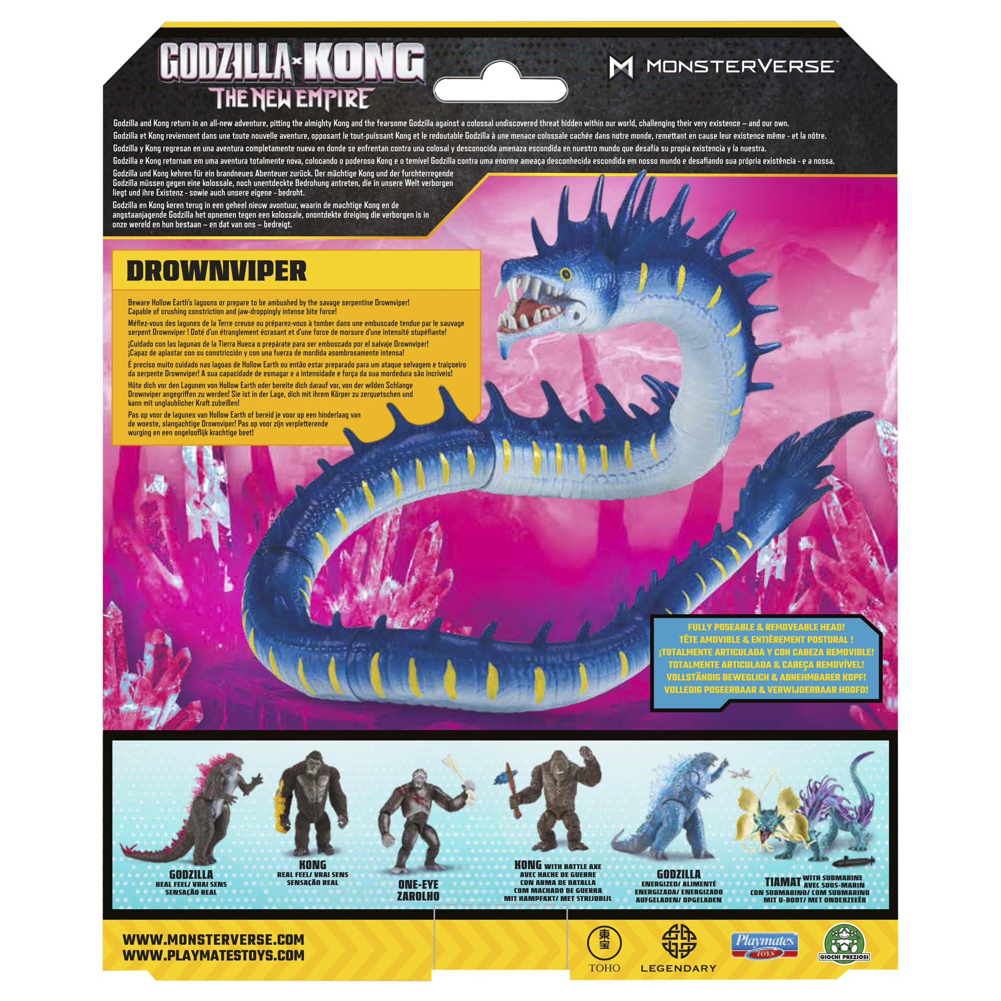 MonsterVerse Drownviper Action Figure - 6-Inch Scale | Dynamic Articulation | Ages 4+ 4