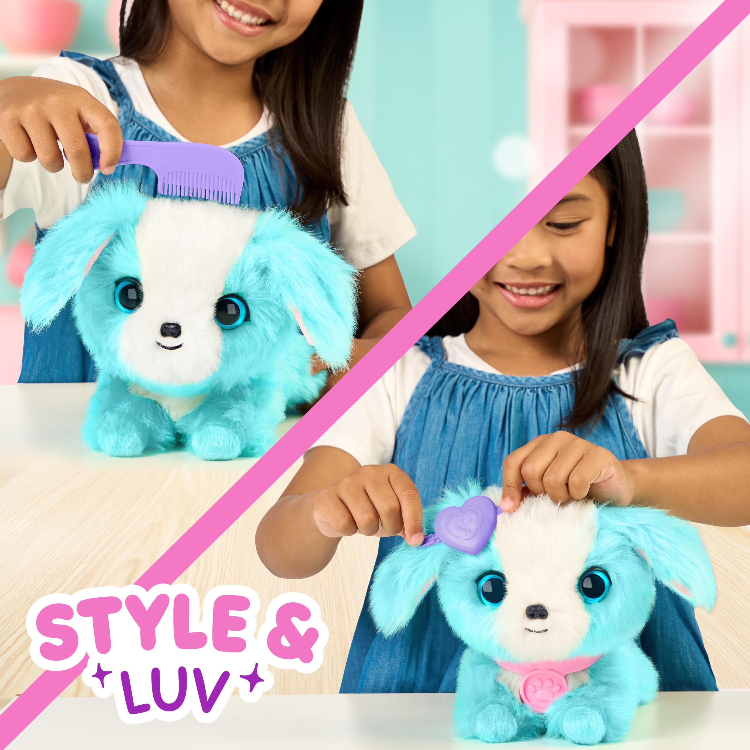 Scruff-a-Luvs Pet Scruffs Blue - Wash & Reveal Mystery Plush Toy, 7.5" Tall 5