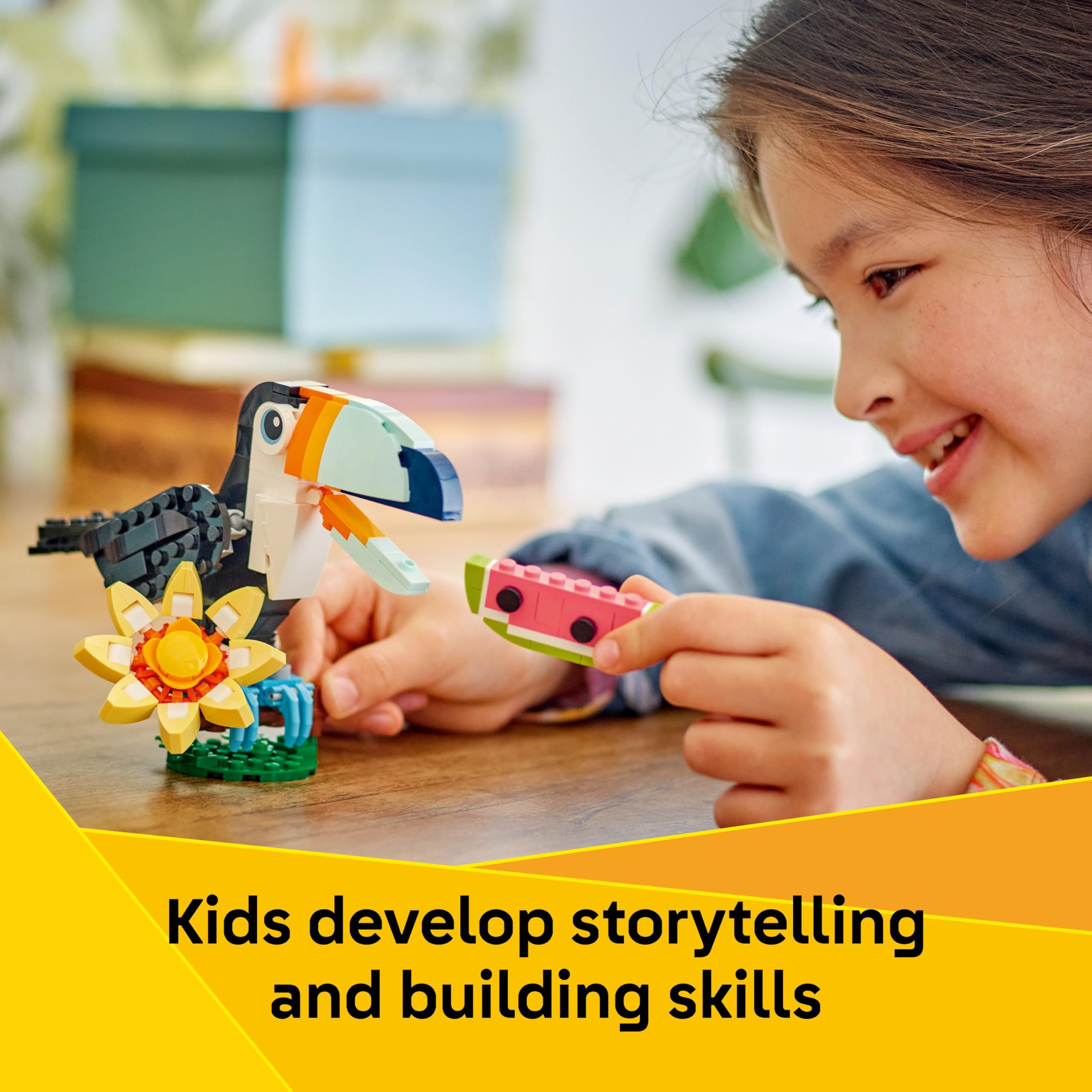 LEGO Creator 3in1 Wild Animals: Tropical Toucan 31173 Building Set | Ages 7+ | 3 Models in 1 5